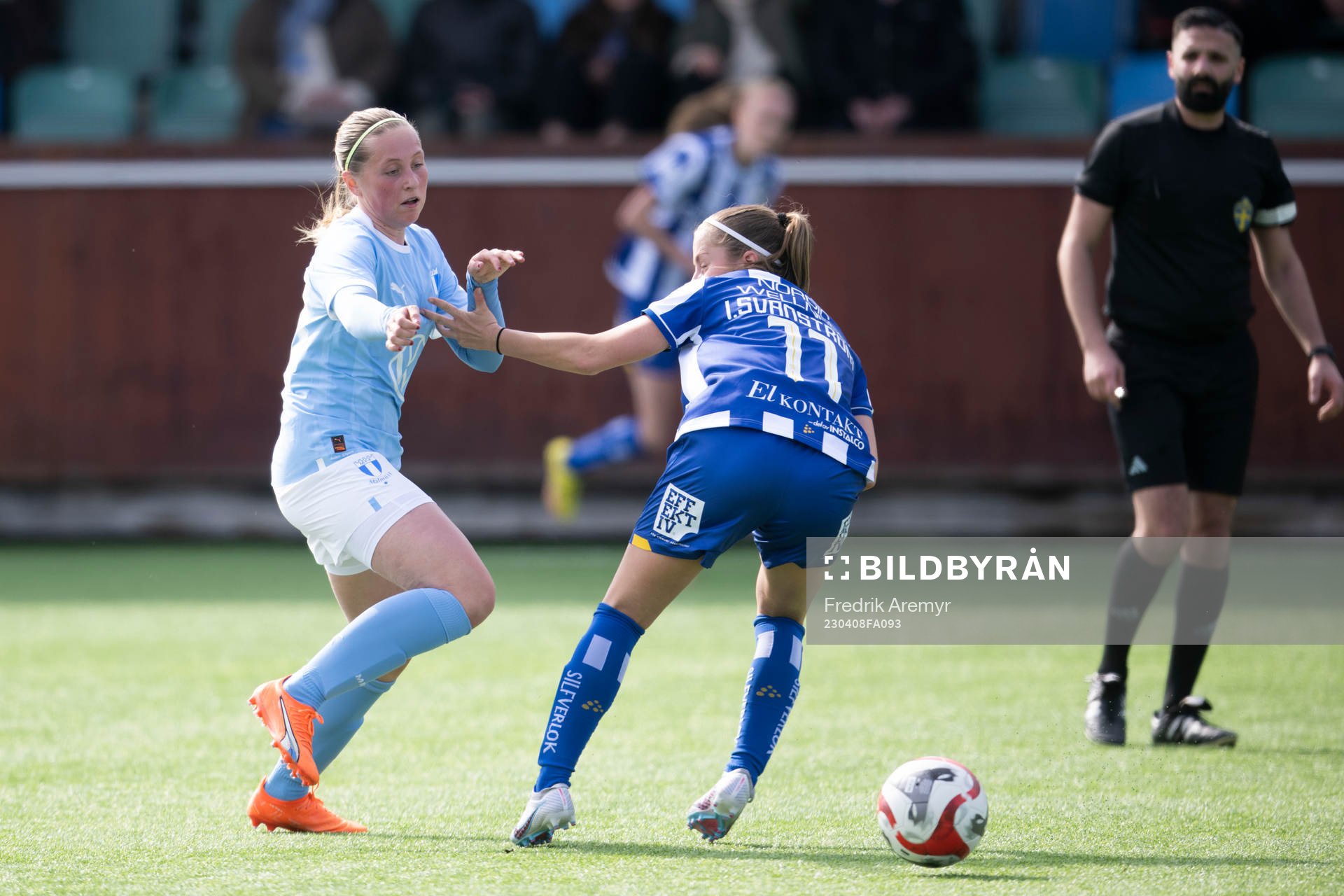 Malmö FFs Petronella Winbland och IFK Göteborgs Isabella