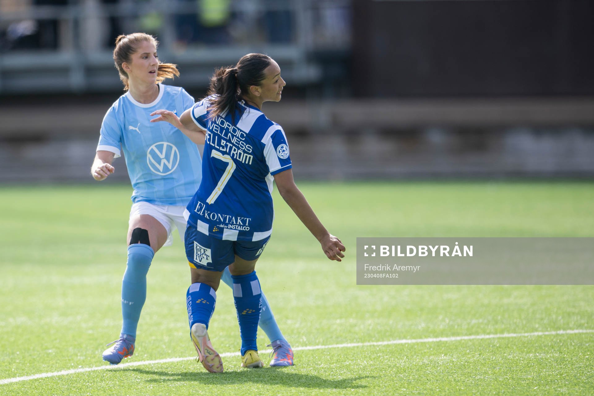 Malmö FFs Lovisa Wifvesson och IFK Göteborgs Alicia Hall