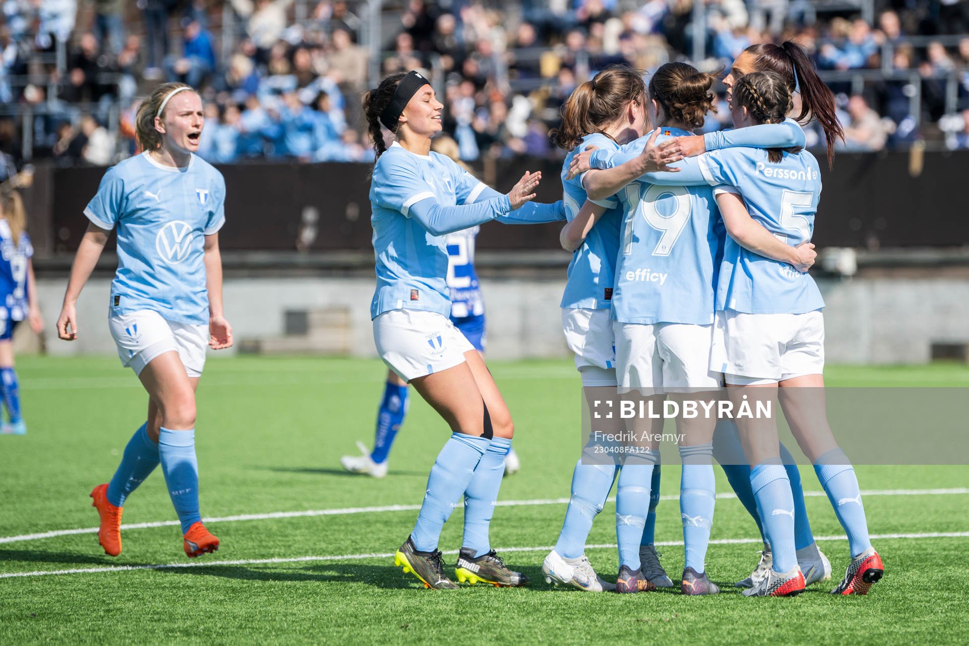 Malmö FFs spelare jublar