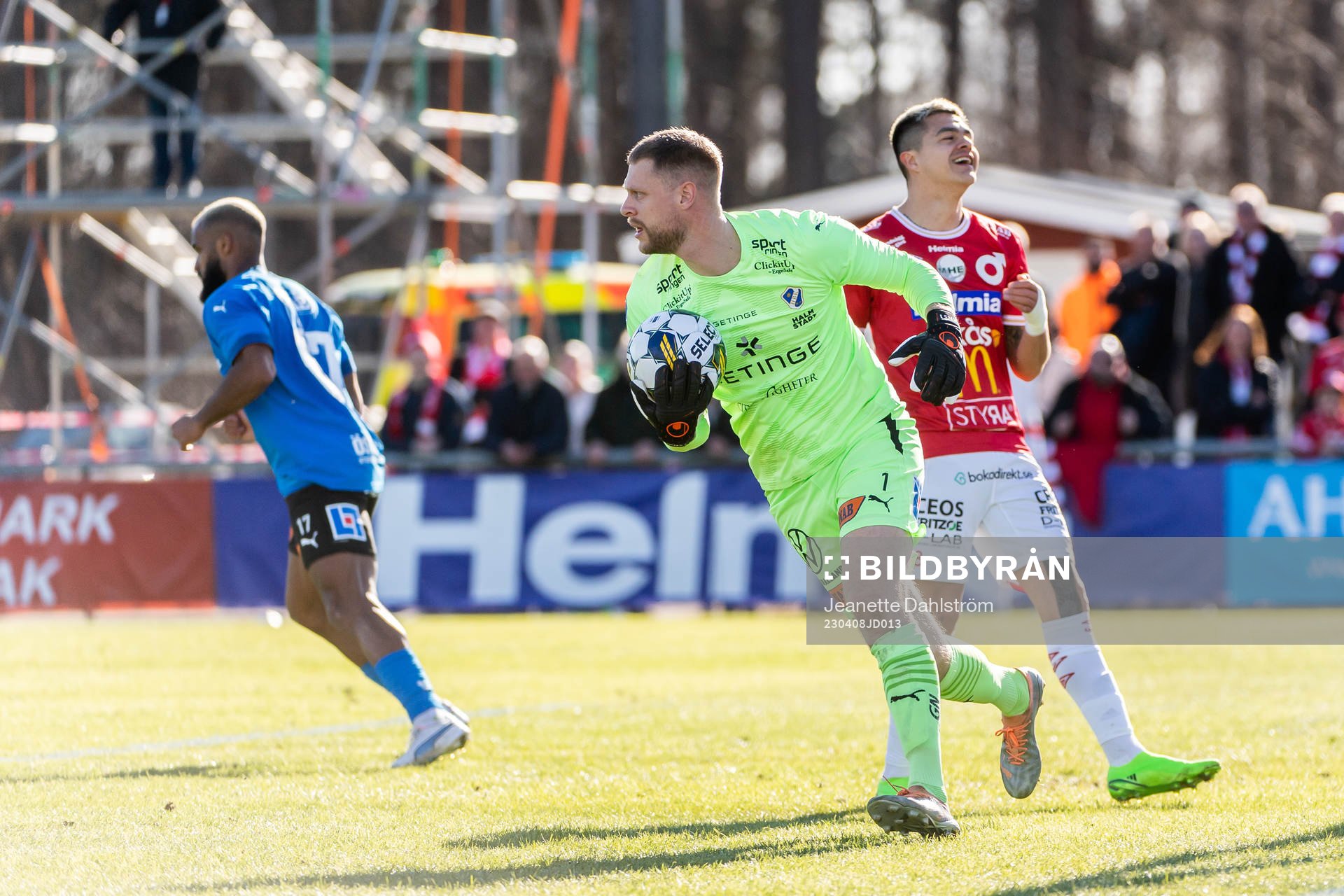 Halmstads målvakt Malkolm Nilsson Säfqvist