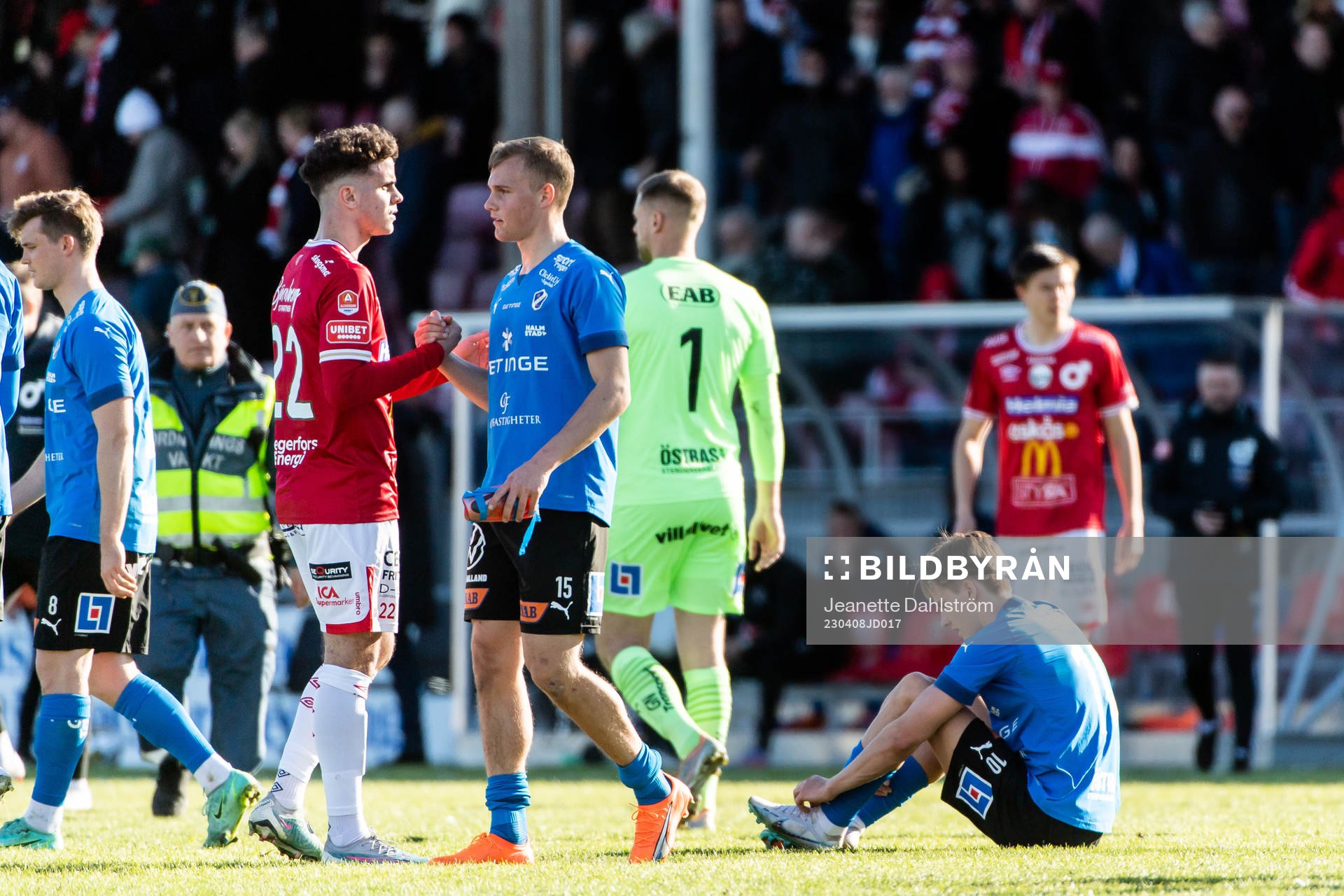 Halmstads Erik Ahlstrand deppar