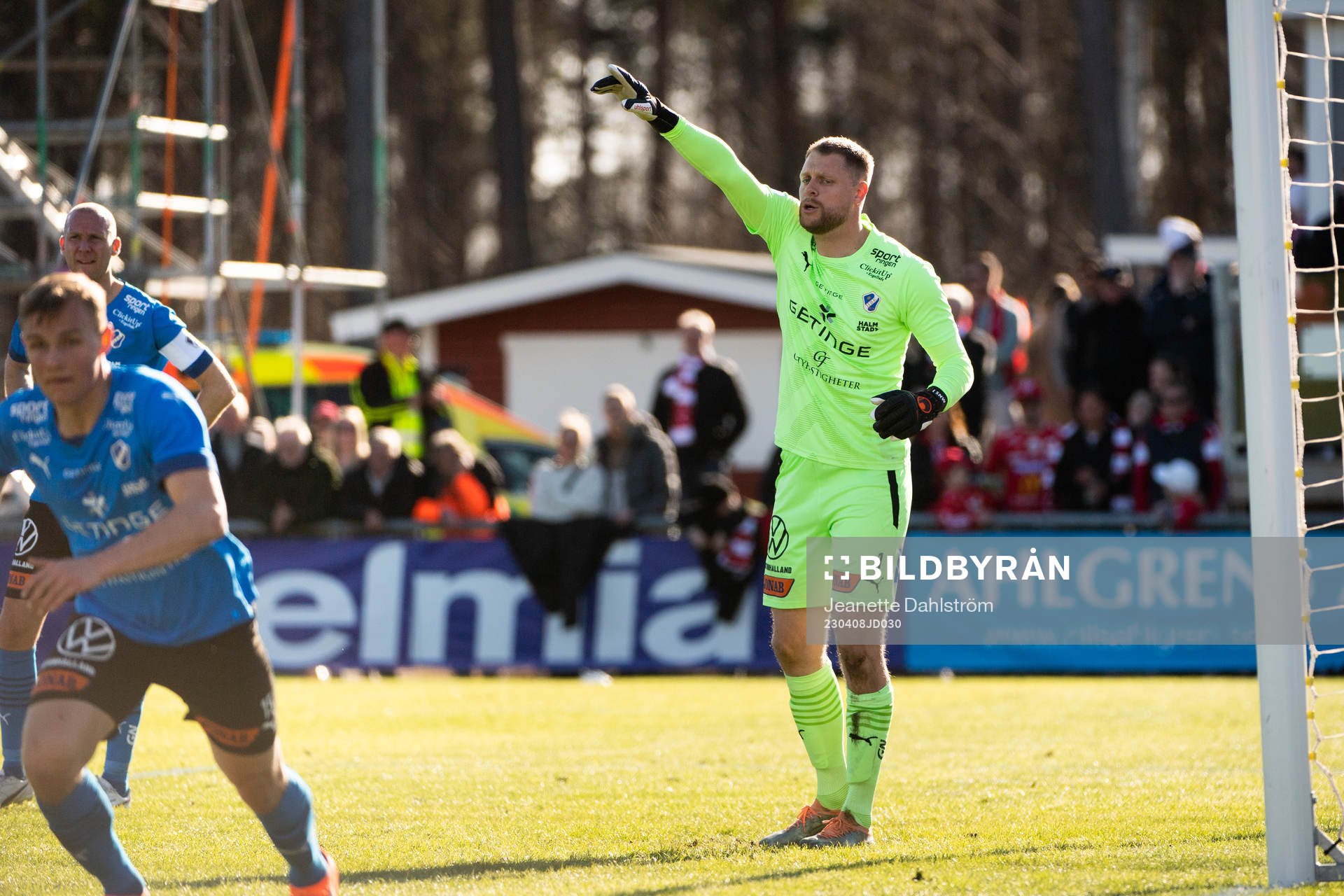 Halmstads målvakt Malkolm Nilsson Säfqvist