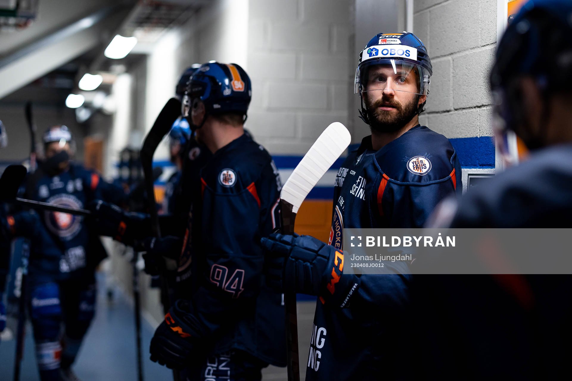 Växjös Amil Krupic före semifinal fem i SHL mellan