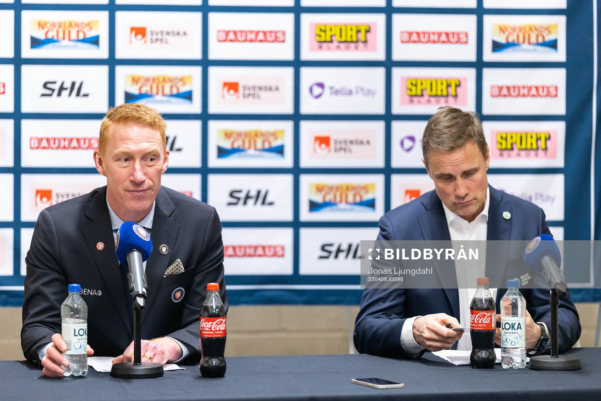 Växjös tränare Jörgen Jönsson och Frölundas tränare