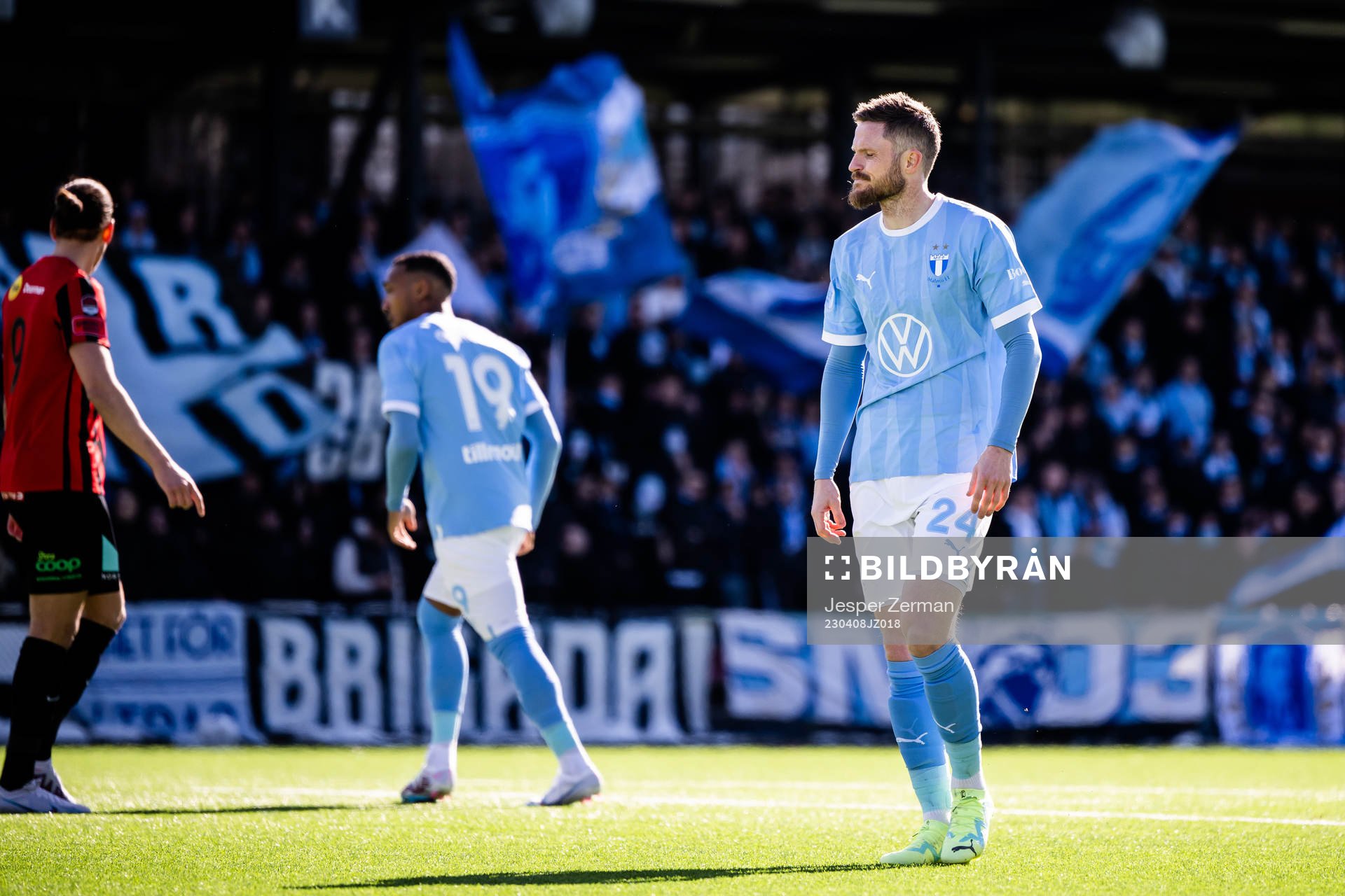 Malmö FFs Lasse Nielsen deppar