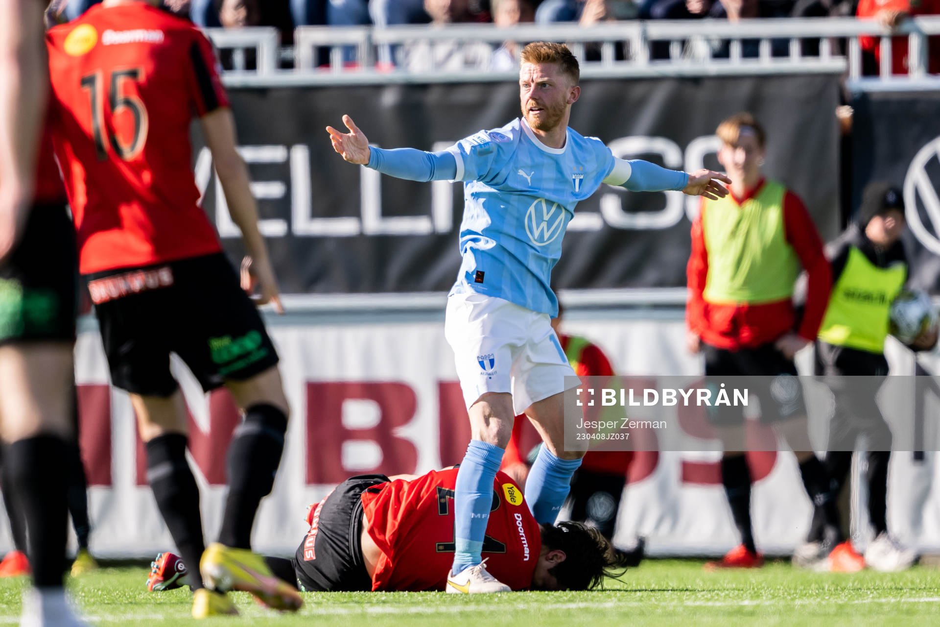 Malmö FFs Anders Christiansen reagerar