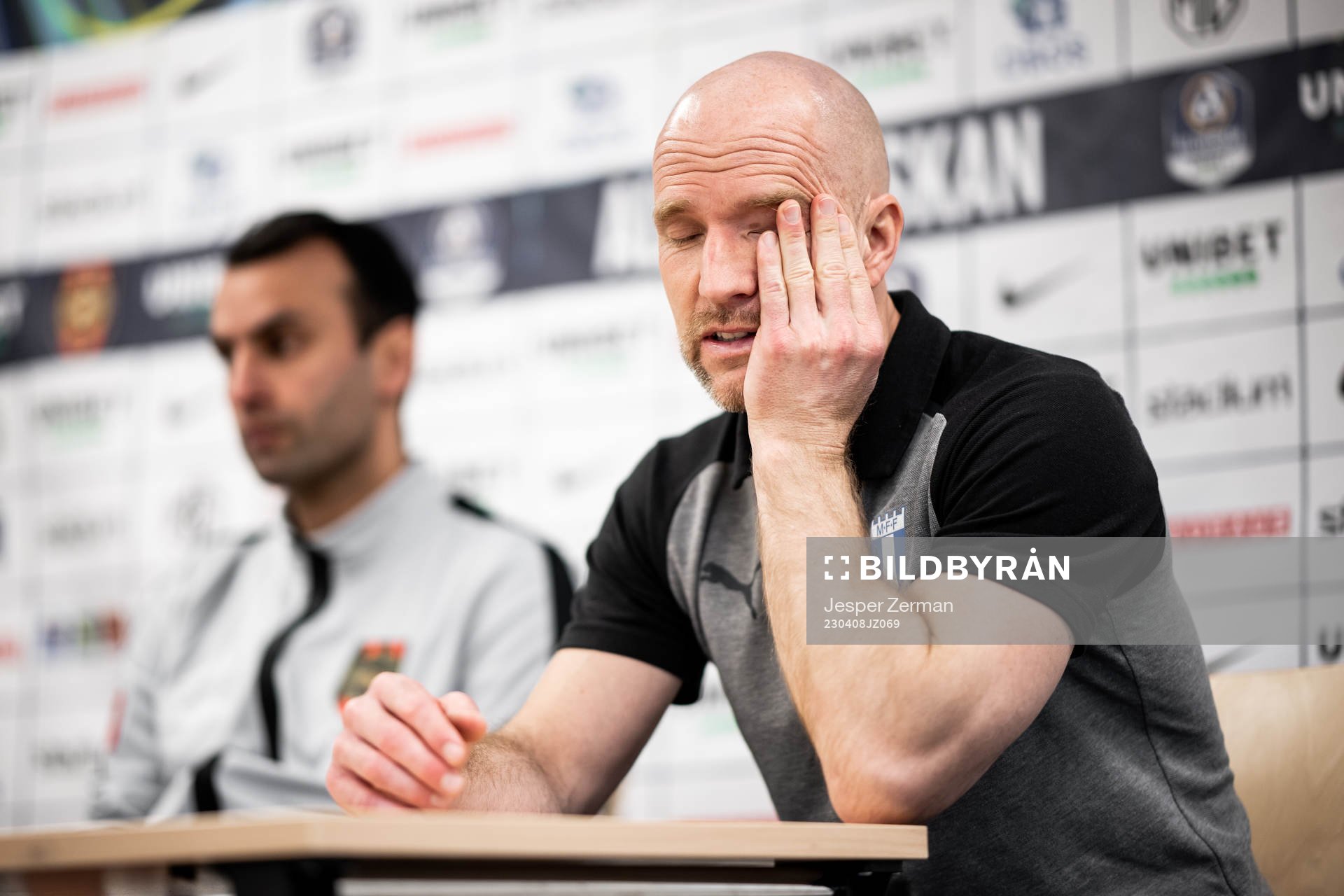 Brommapojkarnas tränare Andreas Engelmark och Malmö FFs