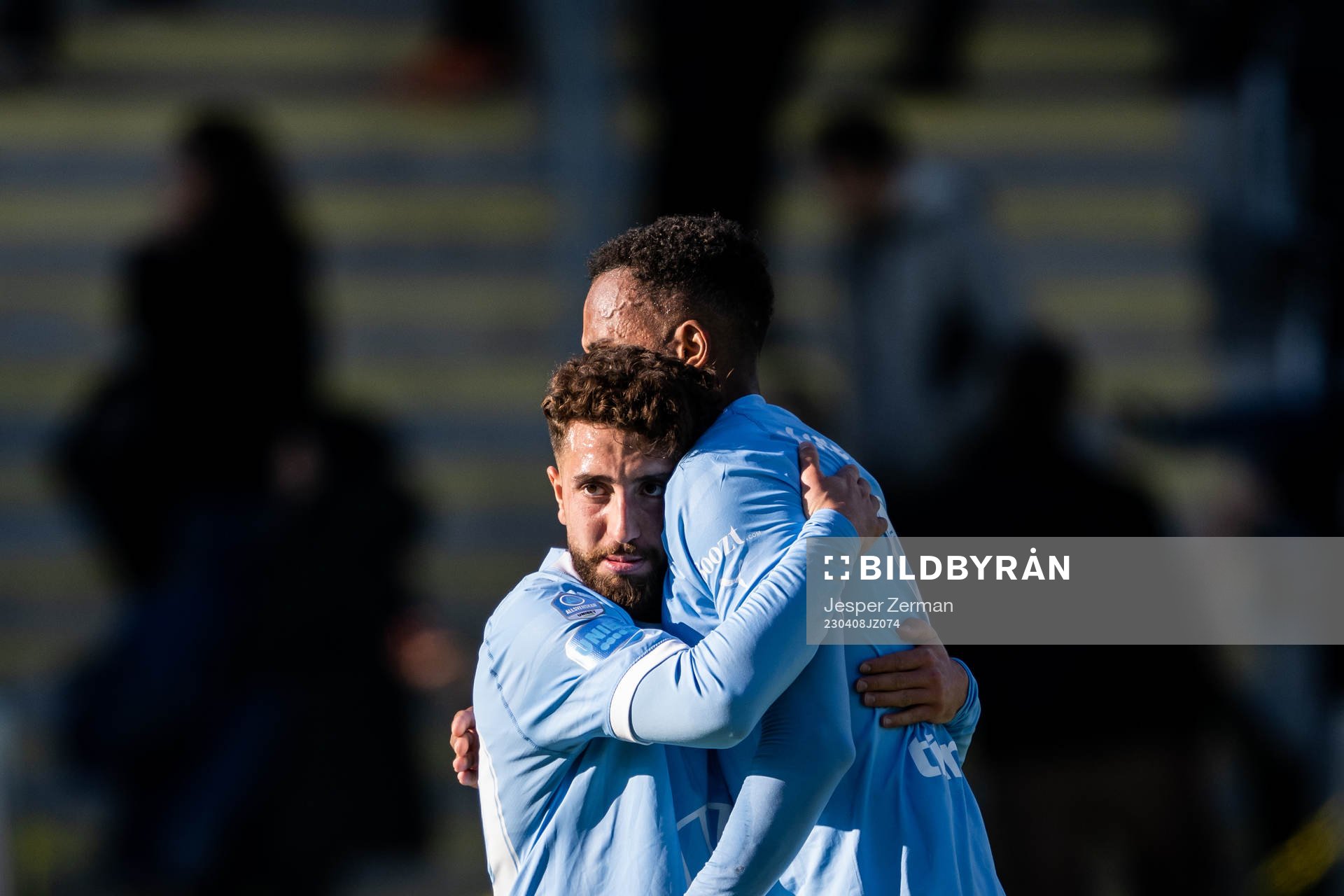 Malmö FFs Moustafa Zeidan och Isaac Kiese Thelin jublar