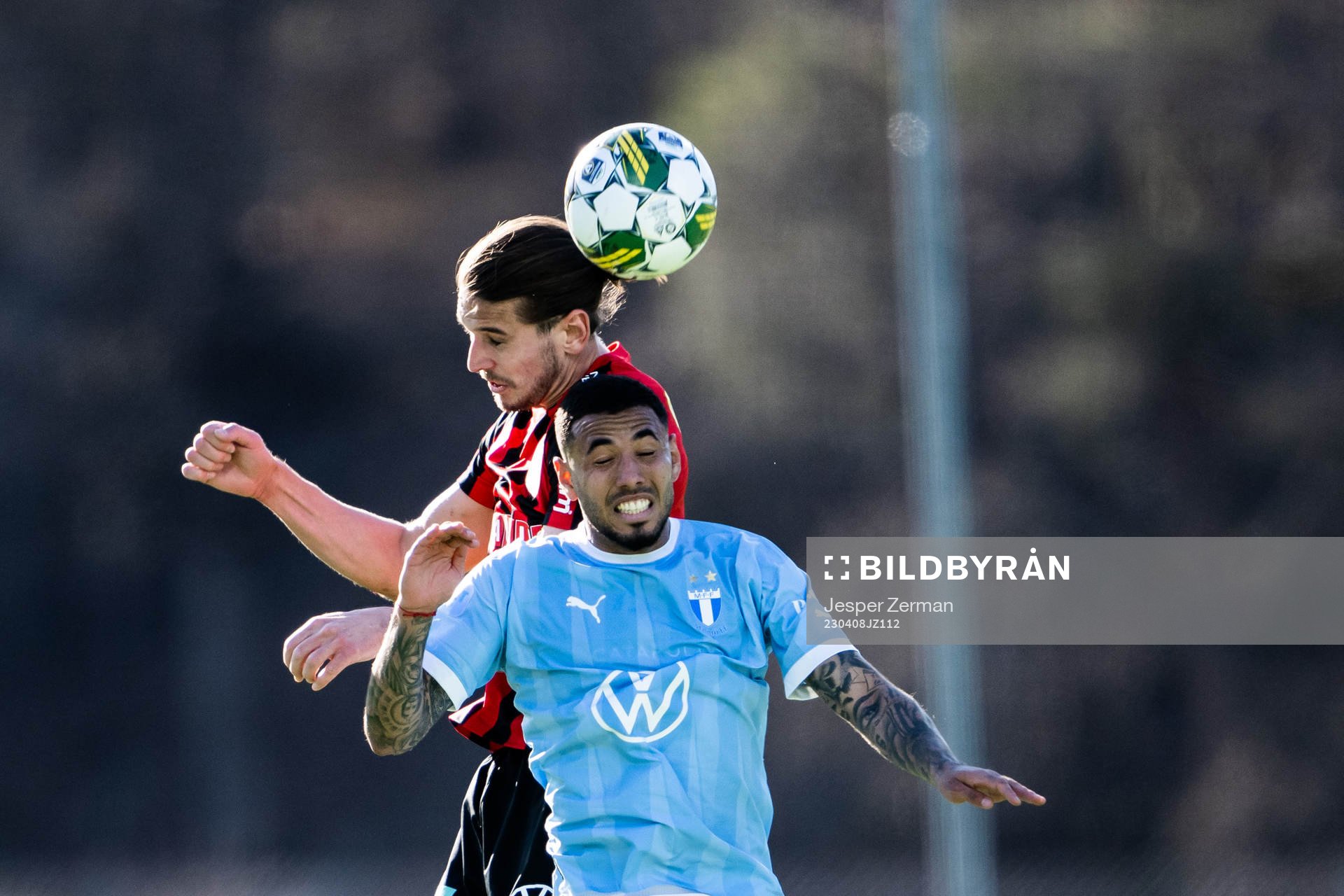 Brommapojkarnas Nikola Vasic och Malmö FFs Sergio Pena