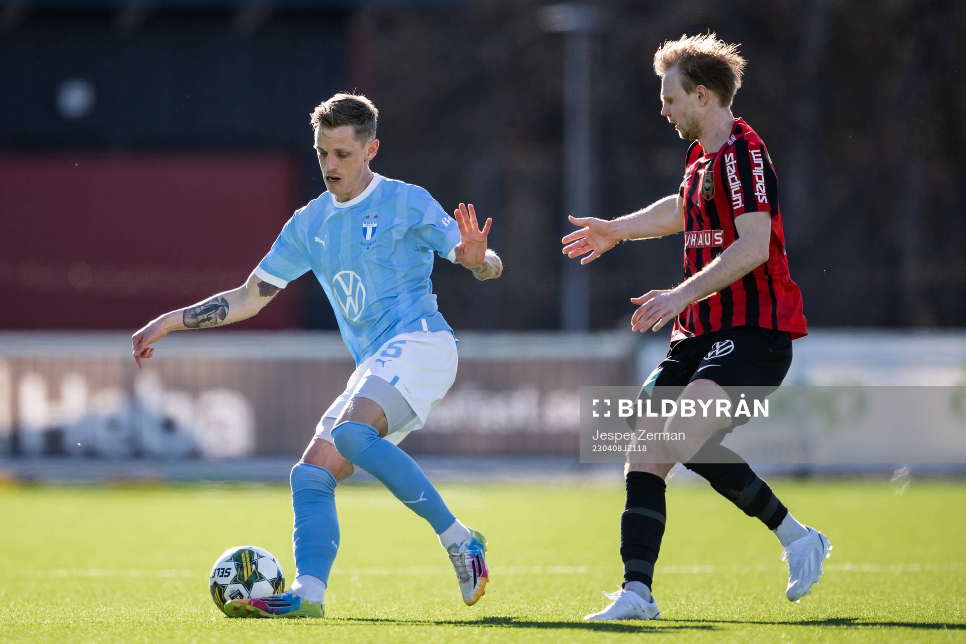 Malmö FFs Søren Rieks och Brommapojkarnas Tim Waker