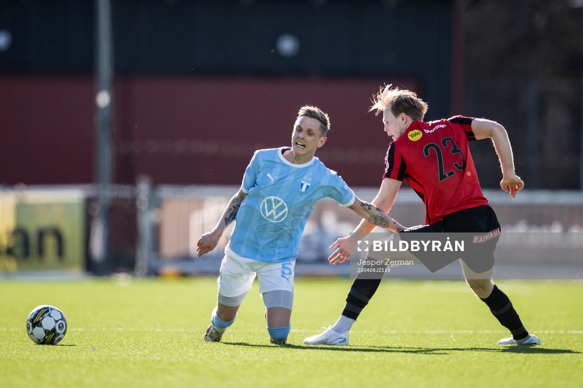 Malmö FFs Søren Rieks och Brommapojkarnas Tim Waker