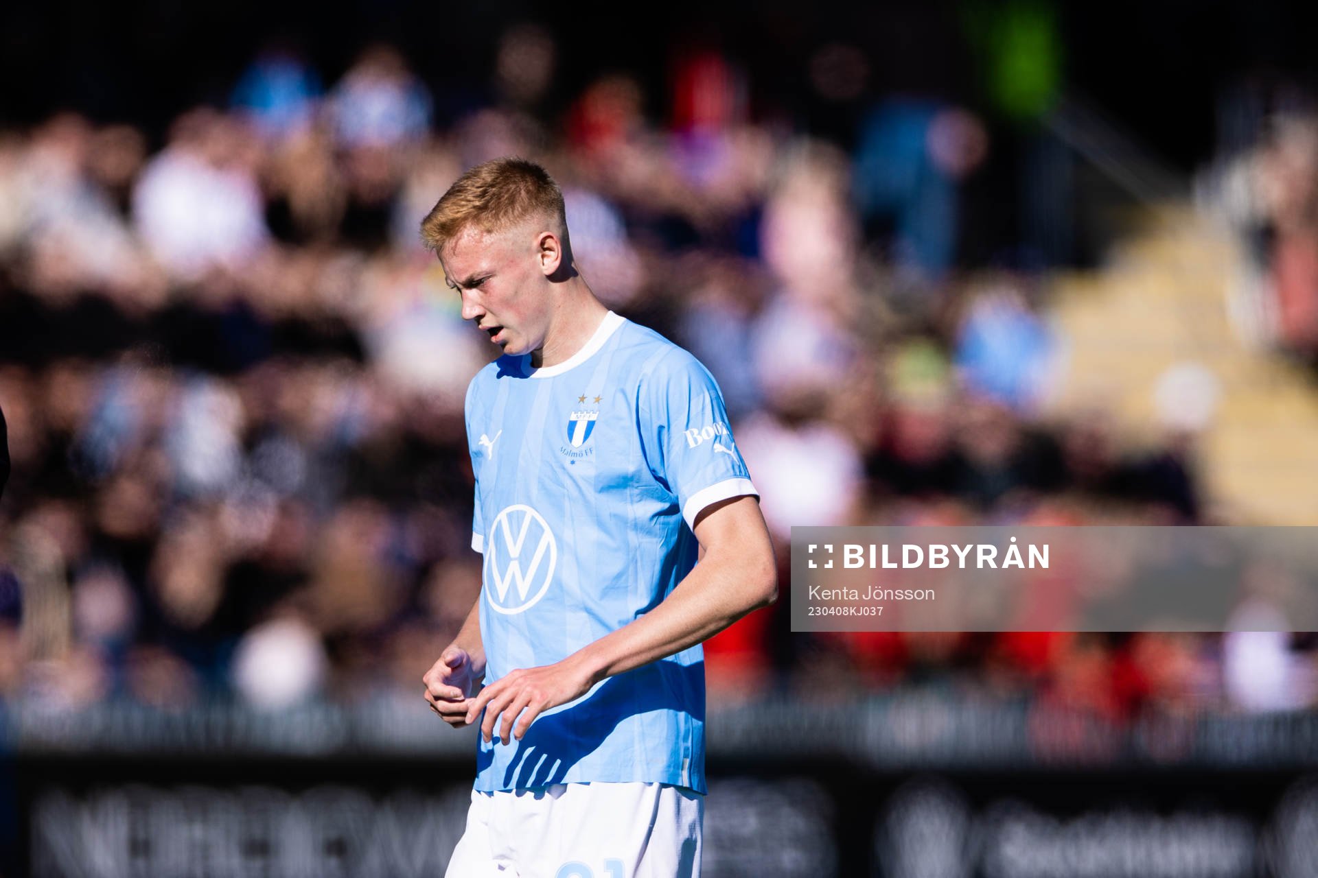 Malmö FFs Hugo Larsson deppar