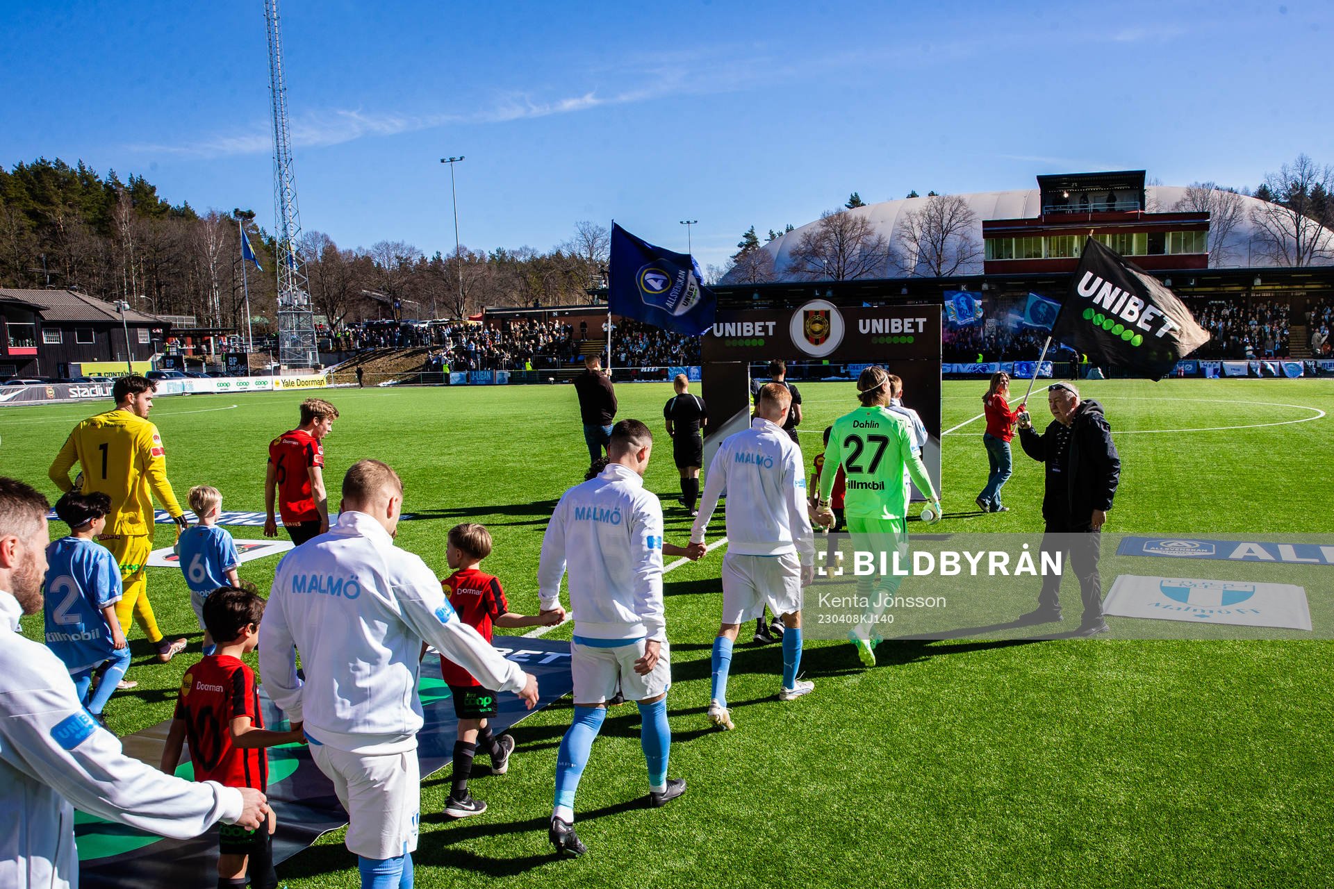 Brommapojkarnas och Malmö FFs spelare