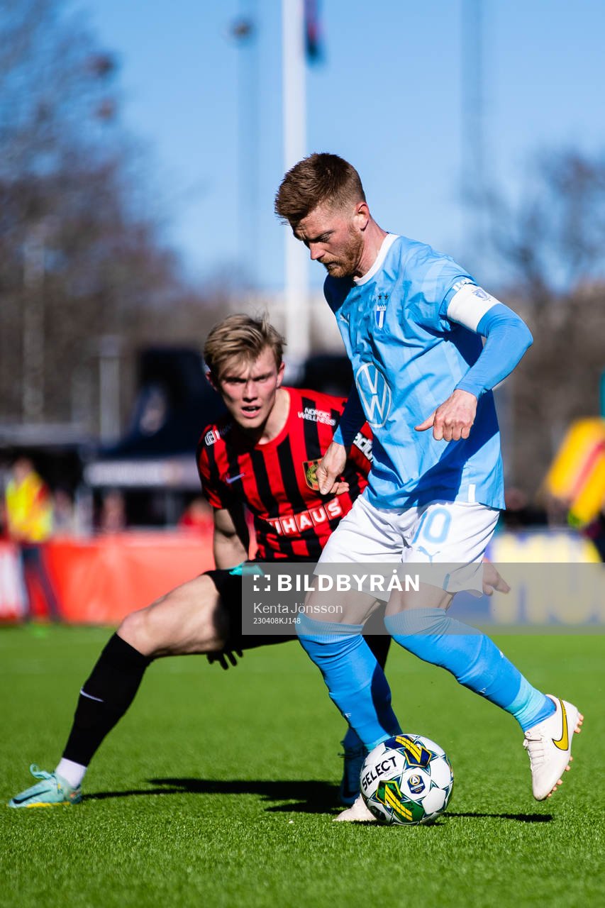Brommapojkarnas Alexander Jensen och Malmö FFs Anders