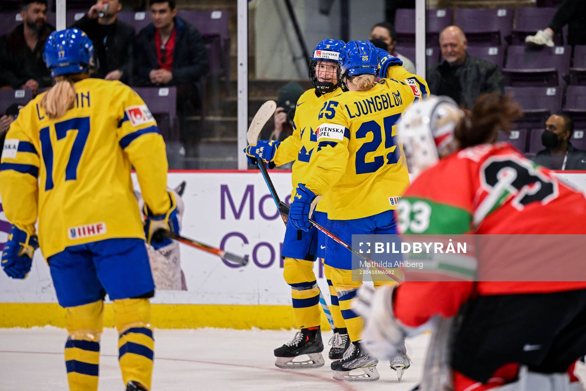 Hilda Svensson of Sweden celebrates