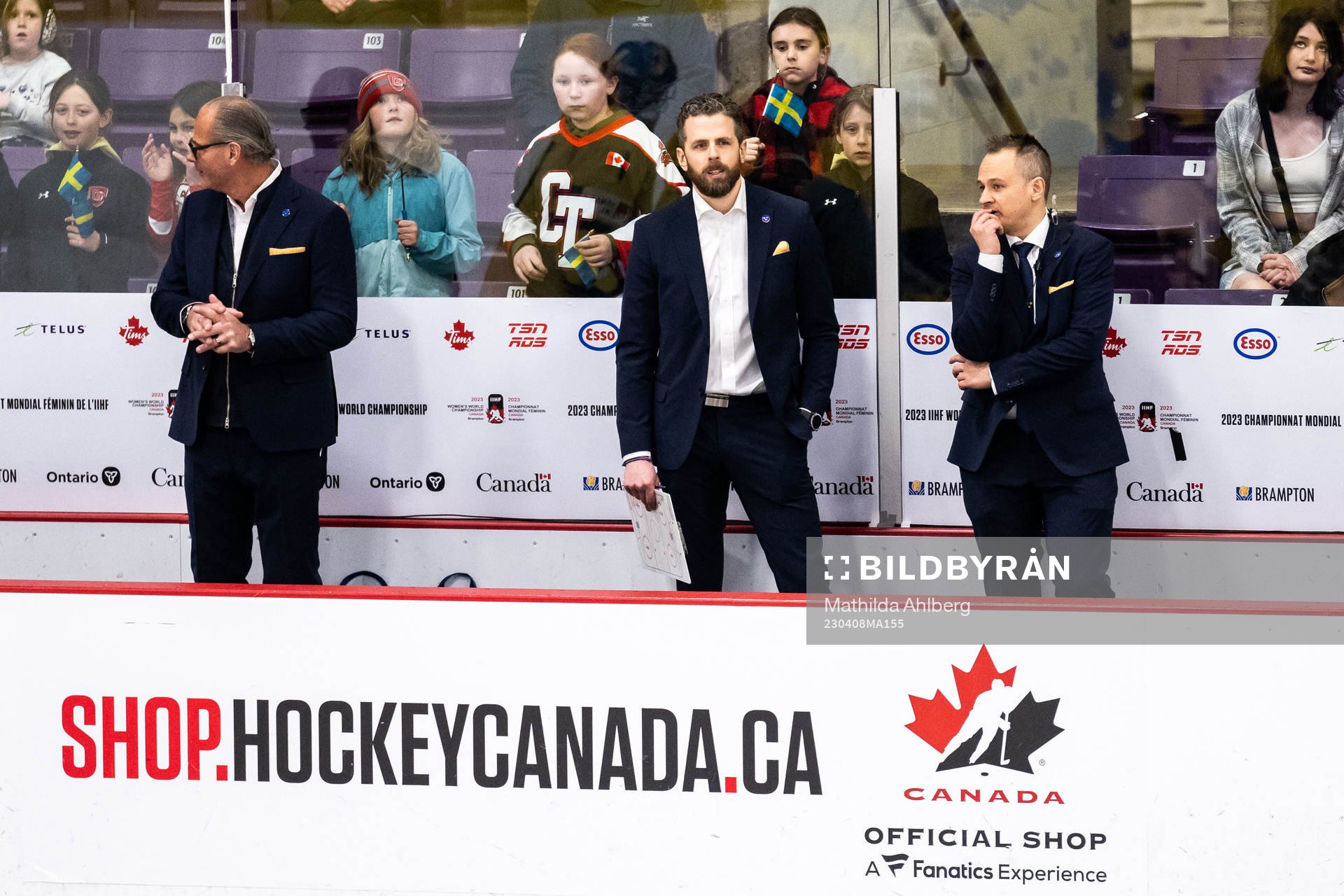 Assistant coach Andreas Spångberg, head coach Ulf Lundberg