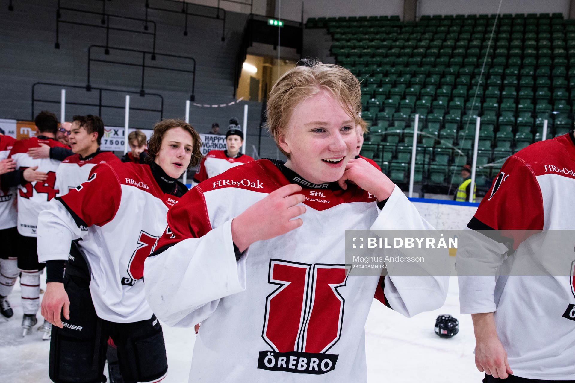 Örebros Liam Danielsson jublar