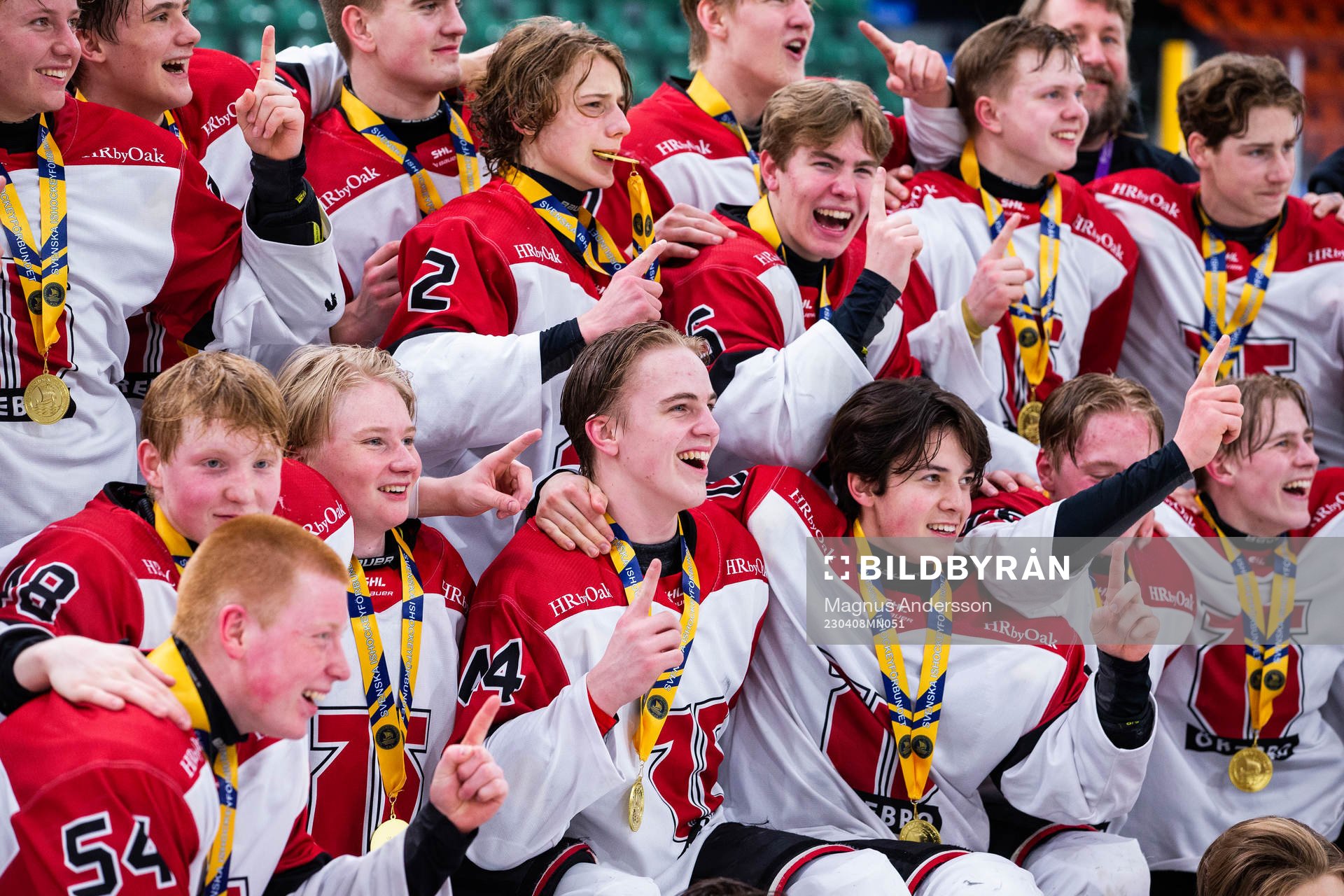 Örebros spelare jublar