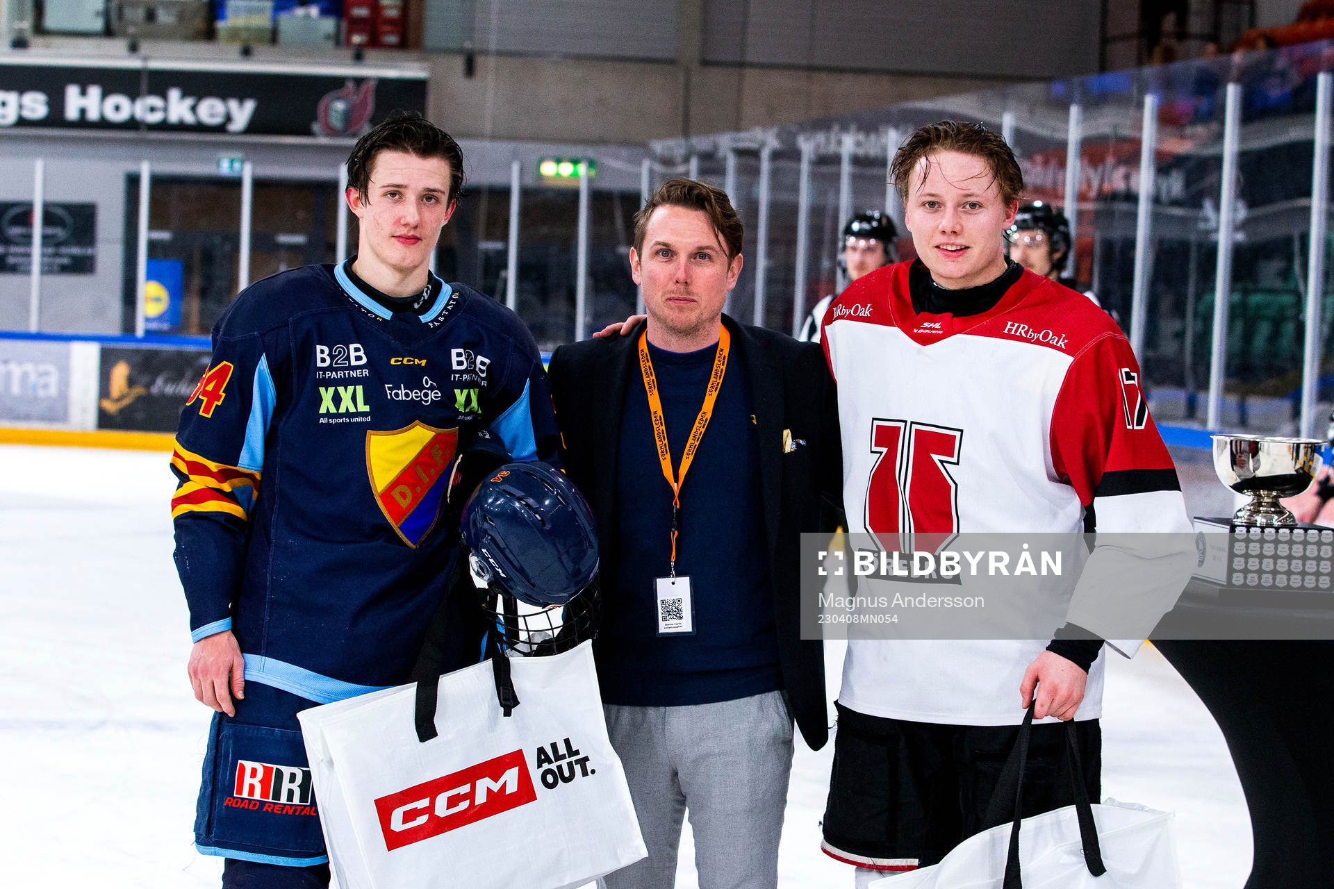 Djurgårdens Arvid Bergström, Christian Vallin