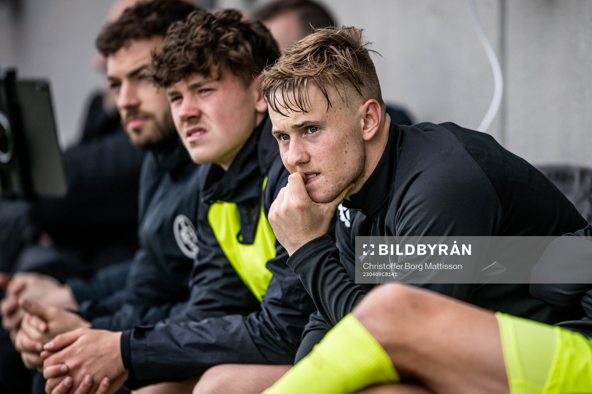Landskronas Jesper Strid deppar på bänken
