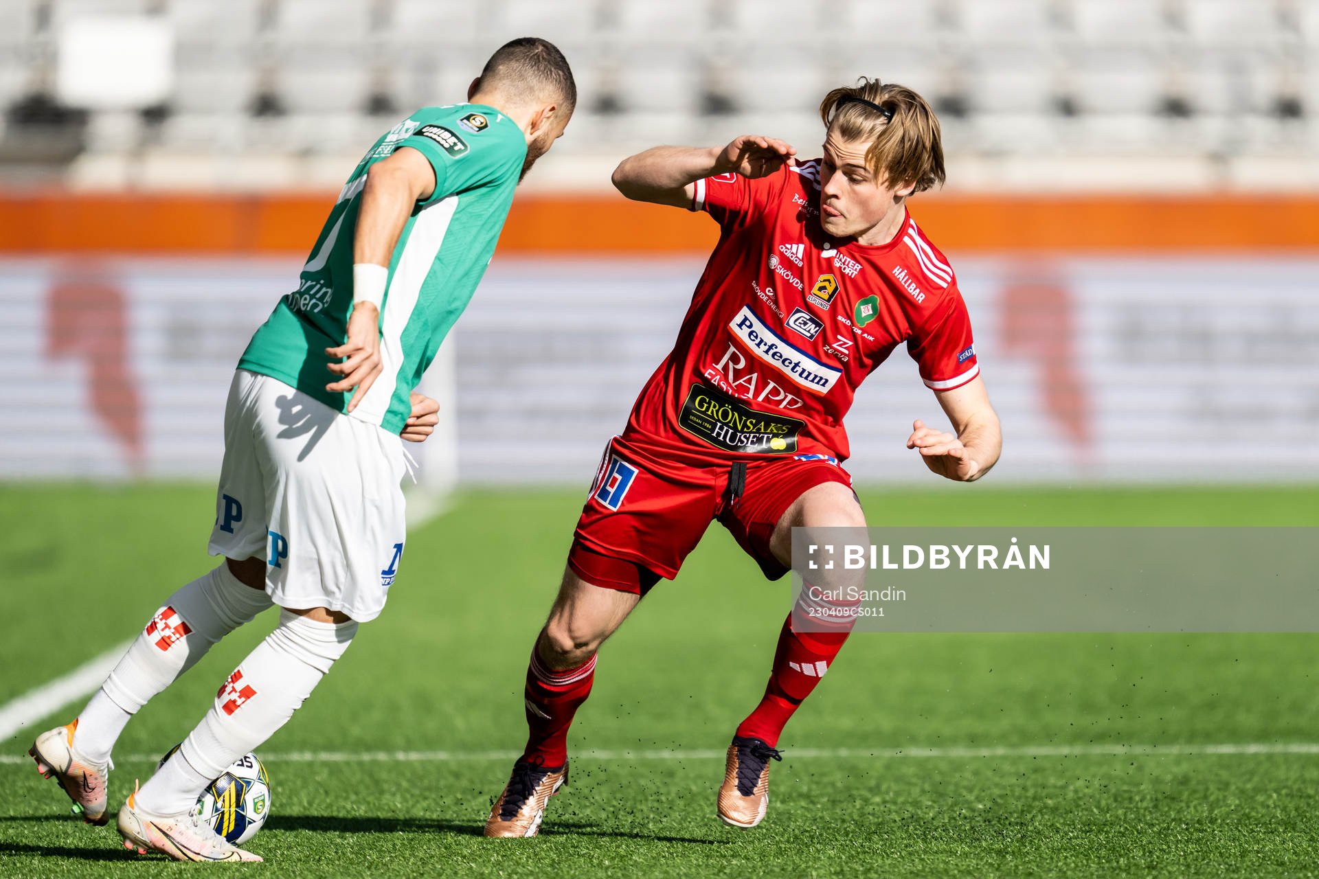 Jönköpings Södras Malkolm Moenza mot Skövde AIKs Linus