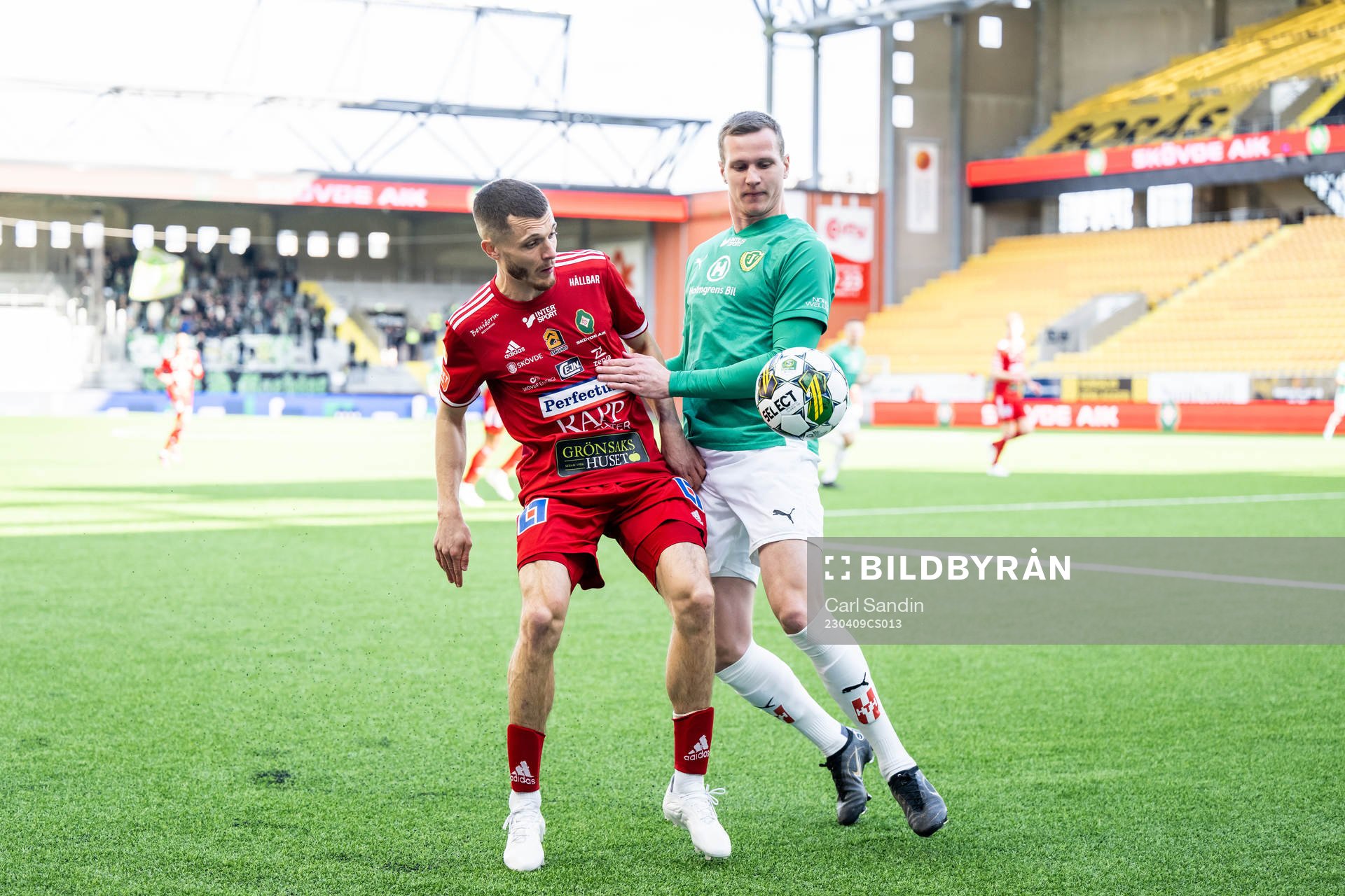 Skövde AIKs Yoann Fellrath och Jönköpings Södras