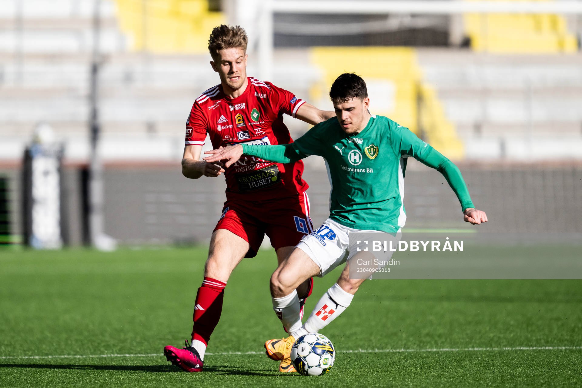 Skövde AIKs Hampus Söderström och Jönköpings Södras