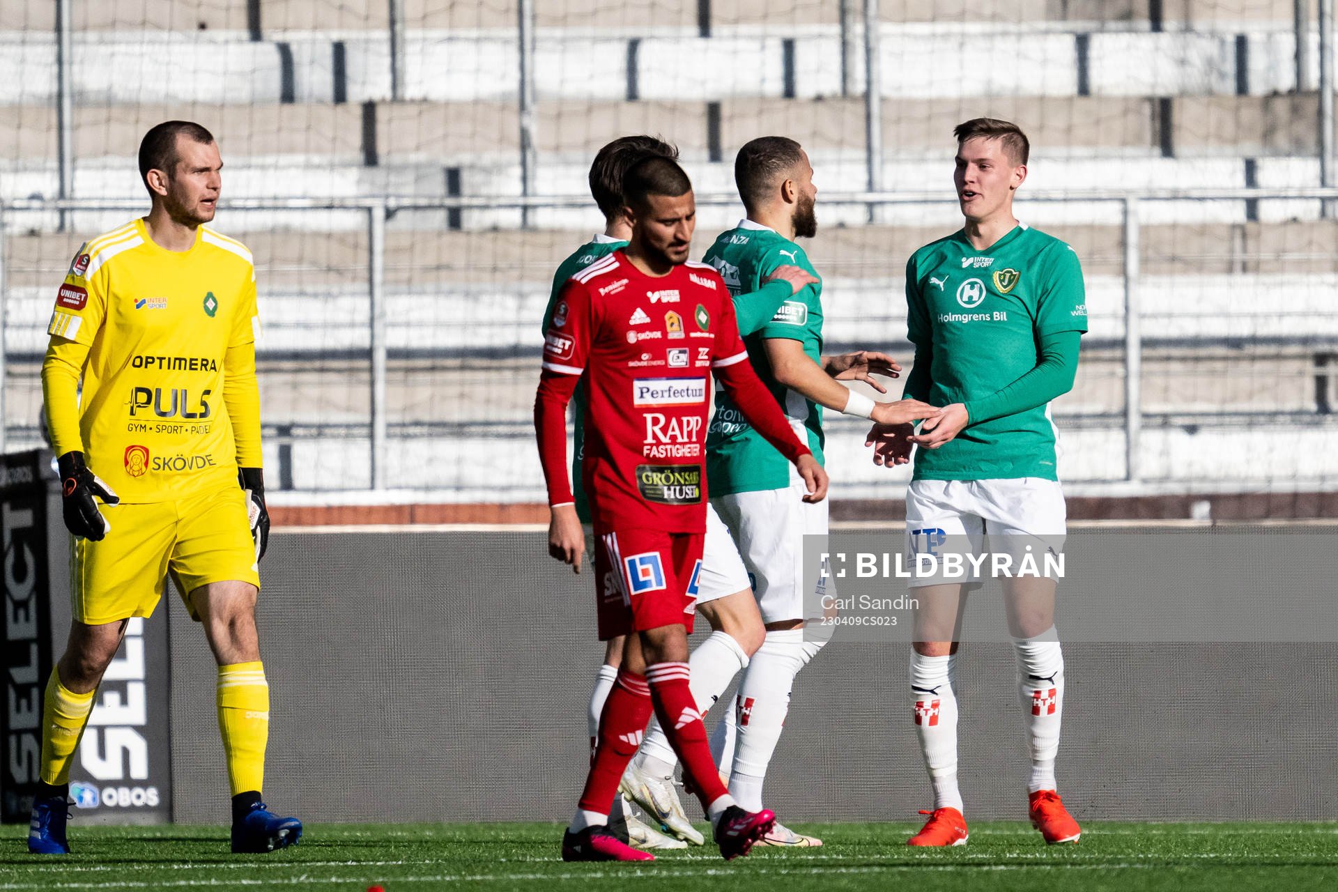 Jönköpings Södras Taylor Silverholt jublar