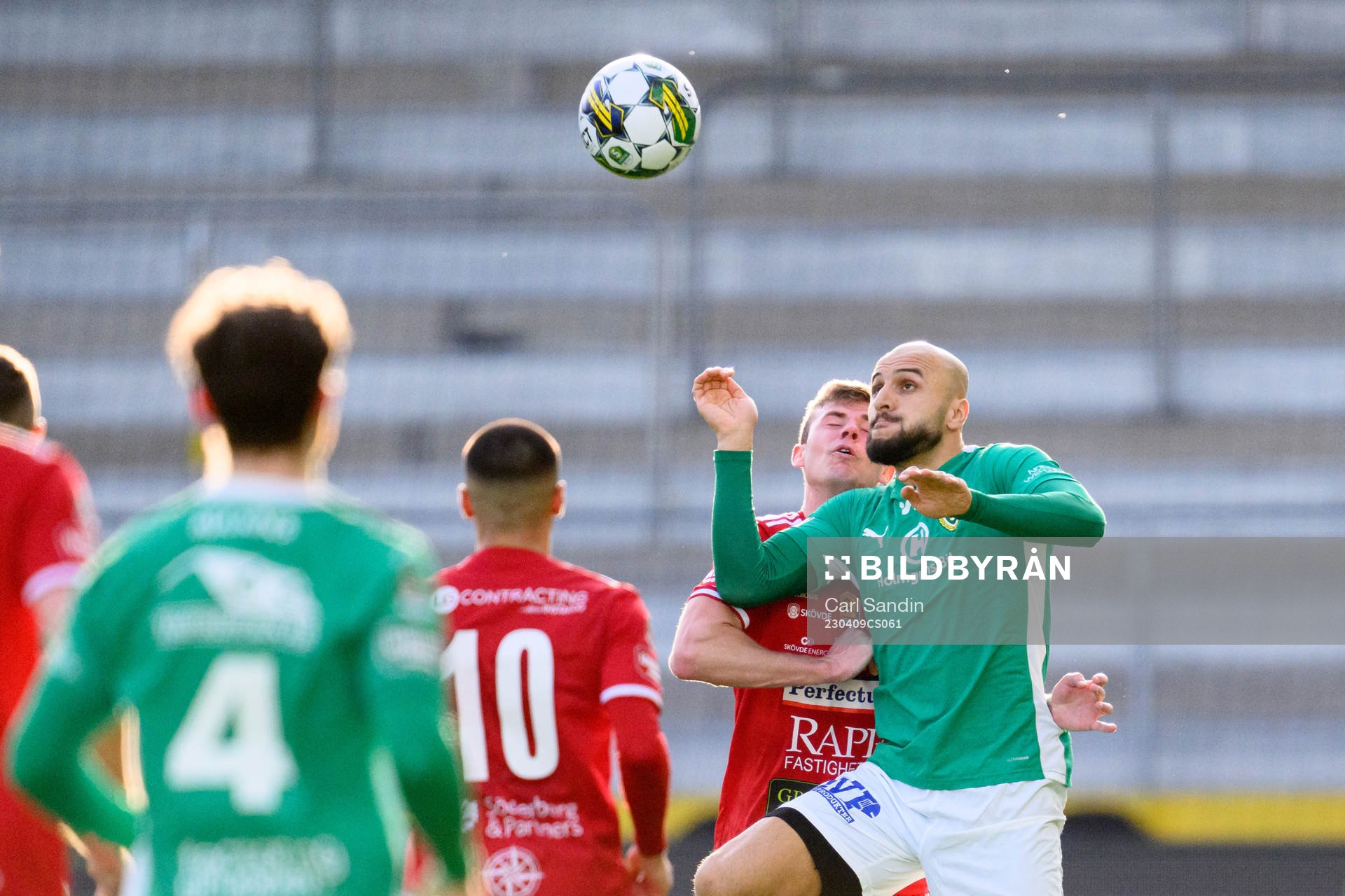 Skövde AIKs Mikael Mörk och Jönköpings Södras Pashang