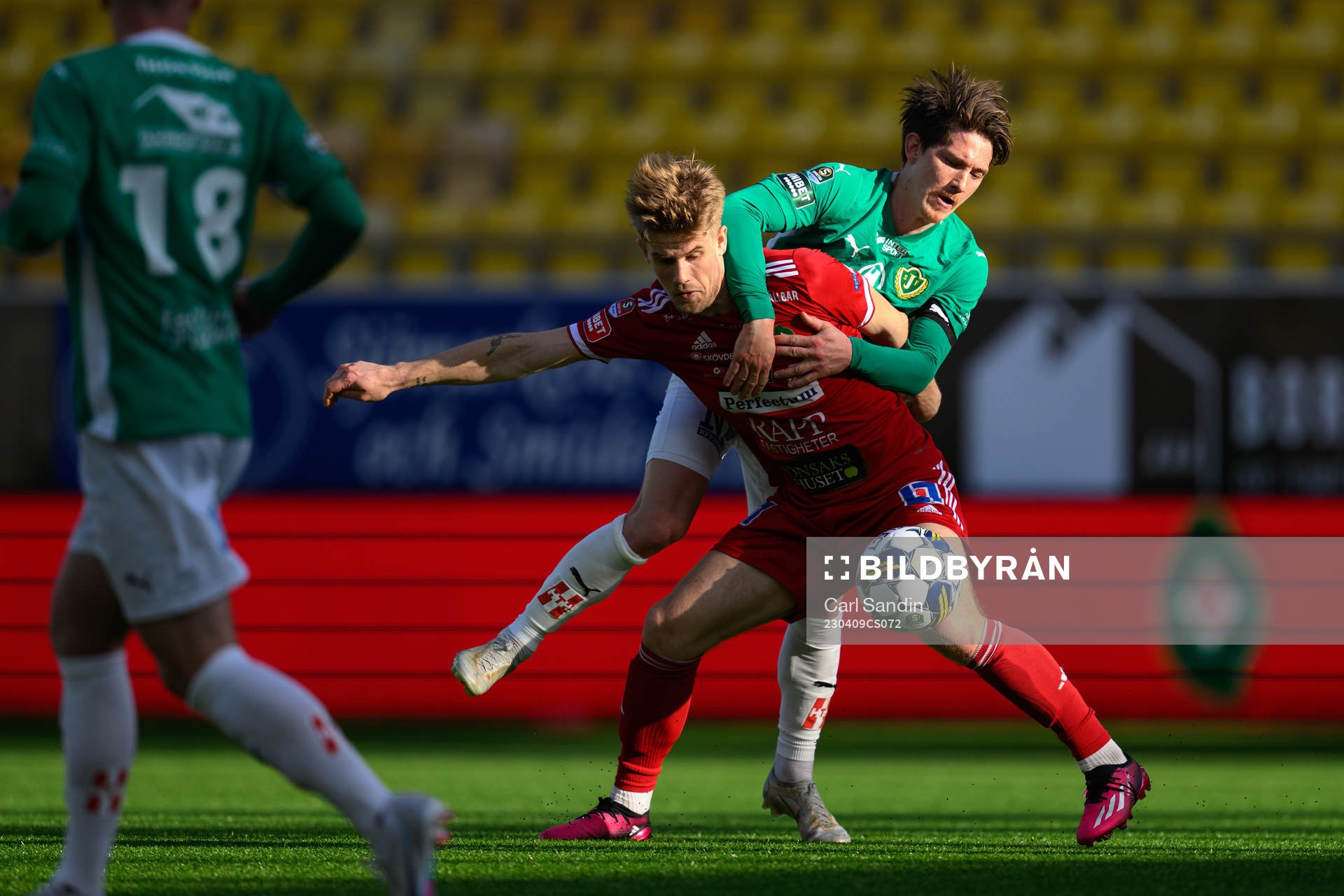 Skövde AIKs Hampus Söderström och Jönköpings Södras