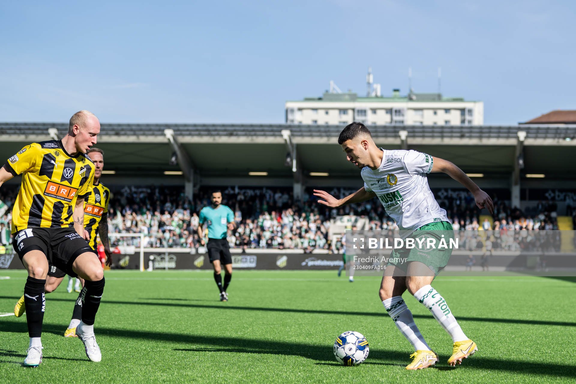 Häckens Valgeir Fridriksson och Hammarbys Abdelrahman Saidi