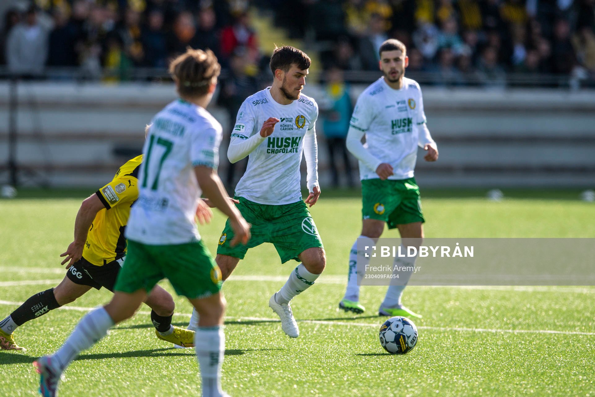 Hammarbys Pavle Vagic under fotbollsmatchen i Allsvenskan mellan Häcken och Hammarby den 9 april 2023 i Göteborg. 