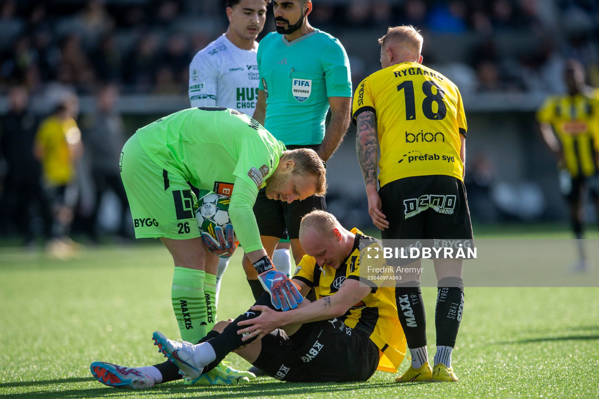 Häckens Valgeir Fridriksson har ont