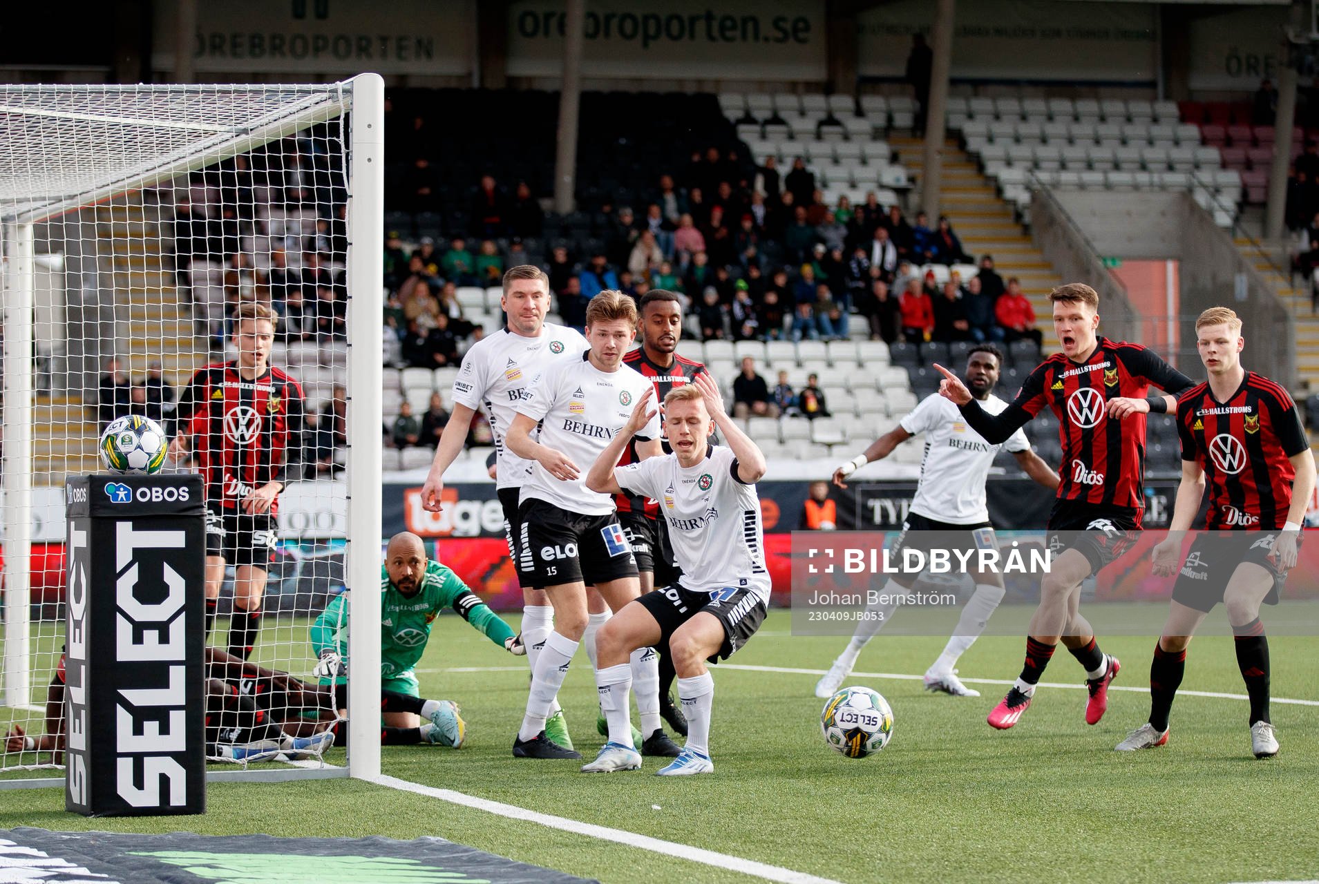 Östersunds Aly Keita, Jakob Johnsson och Malcolm Stolt mot
