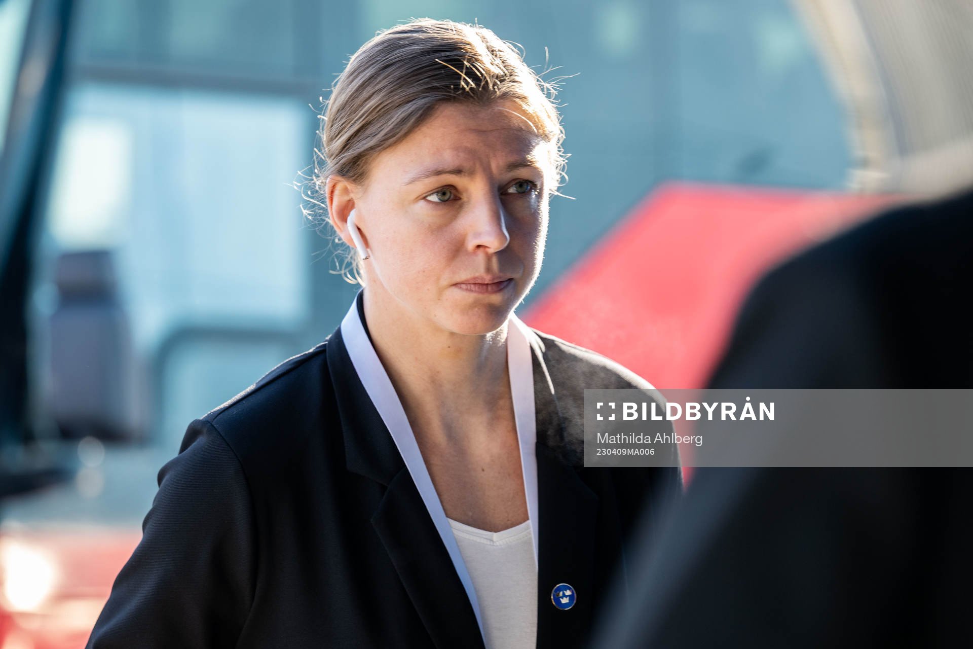 Goaltender Sara Grahn  of Sweden
