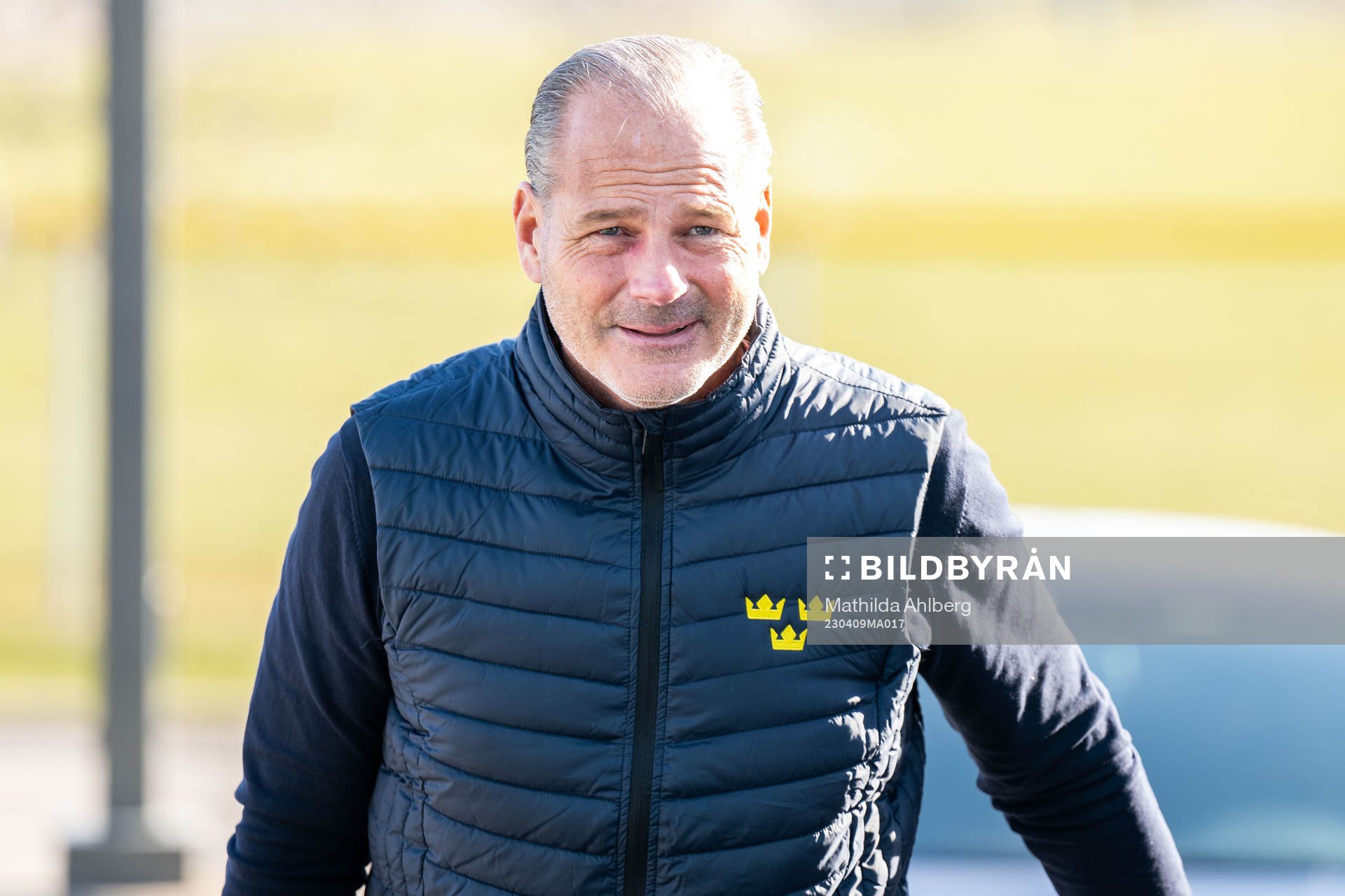 Assistant coach Andreas Spångberg of Sweden