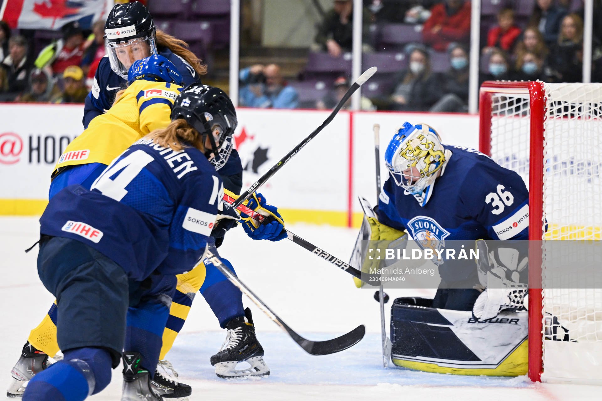 Goaltender Anni Keisala of Finland