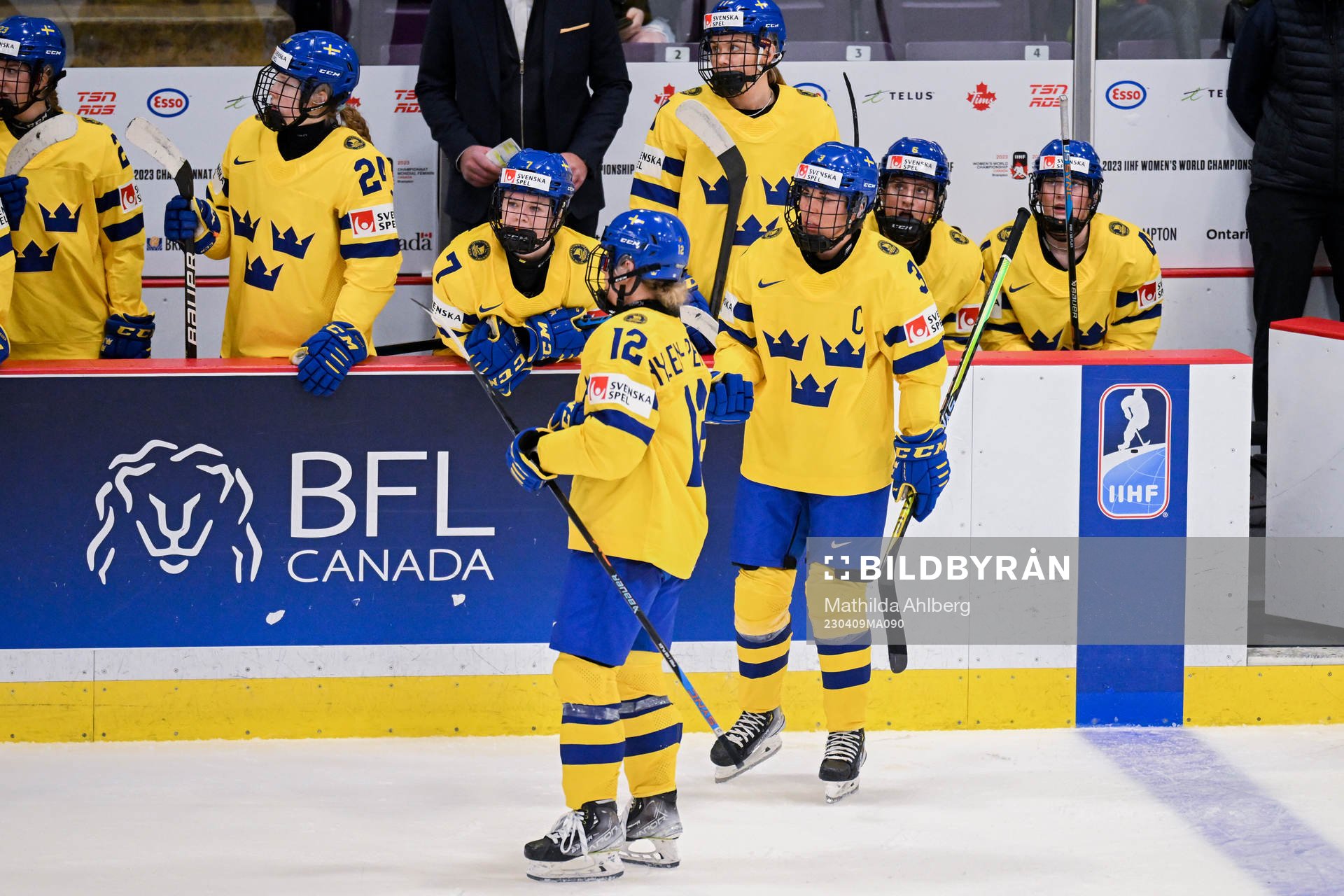 Anna Kjellbin of Sweden looks dejected