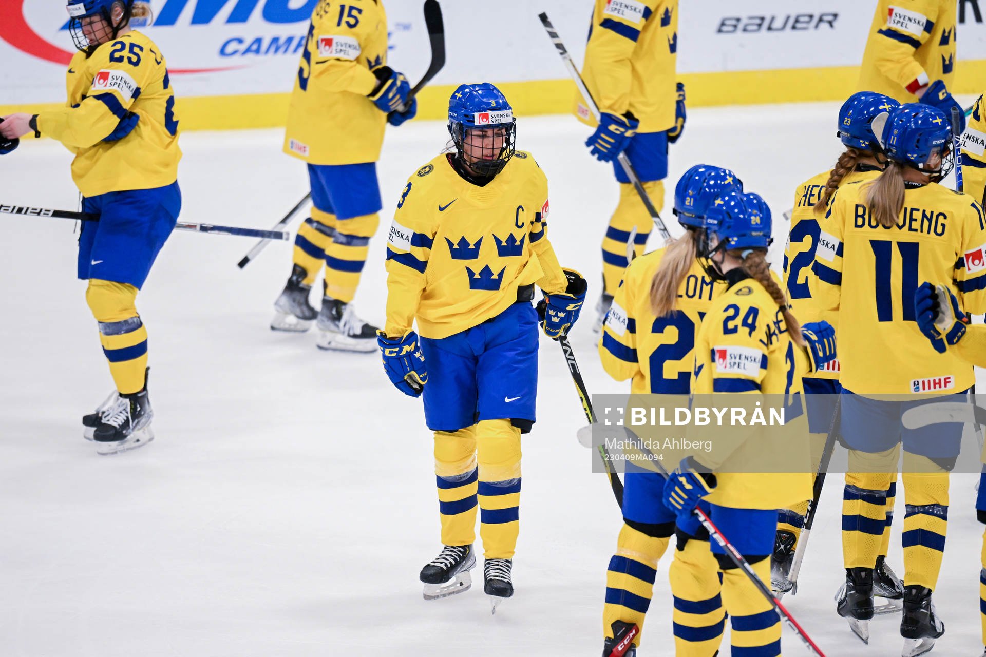 Anna Kjellbin of Sweden looks dejected