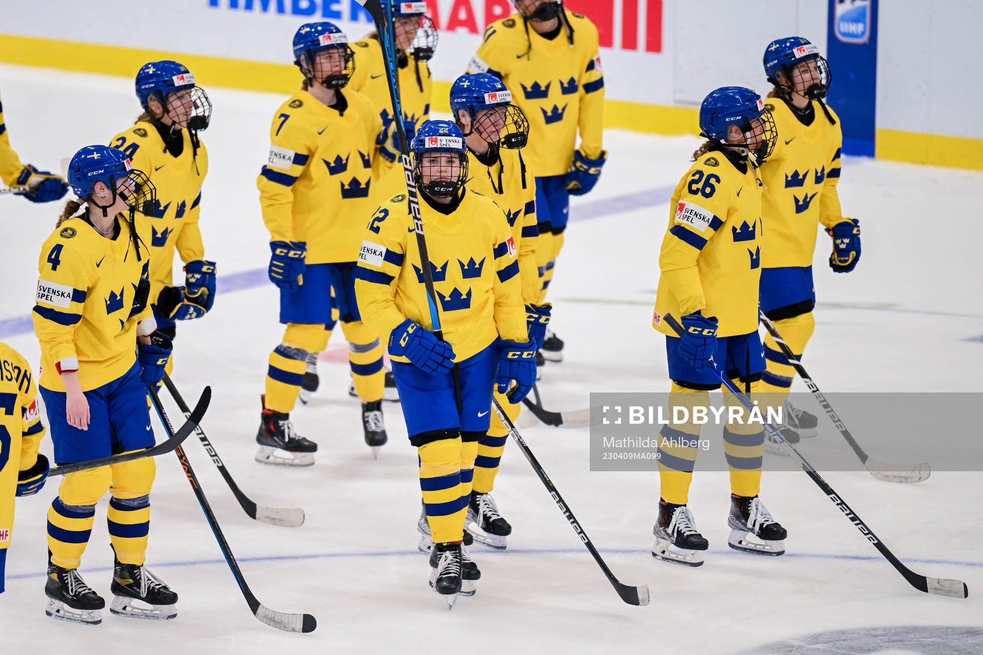 Hanna Thuvik of Sweden looks dejected