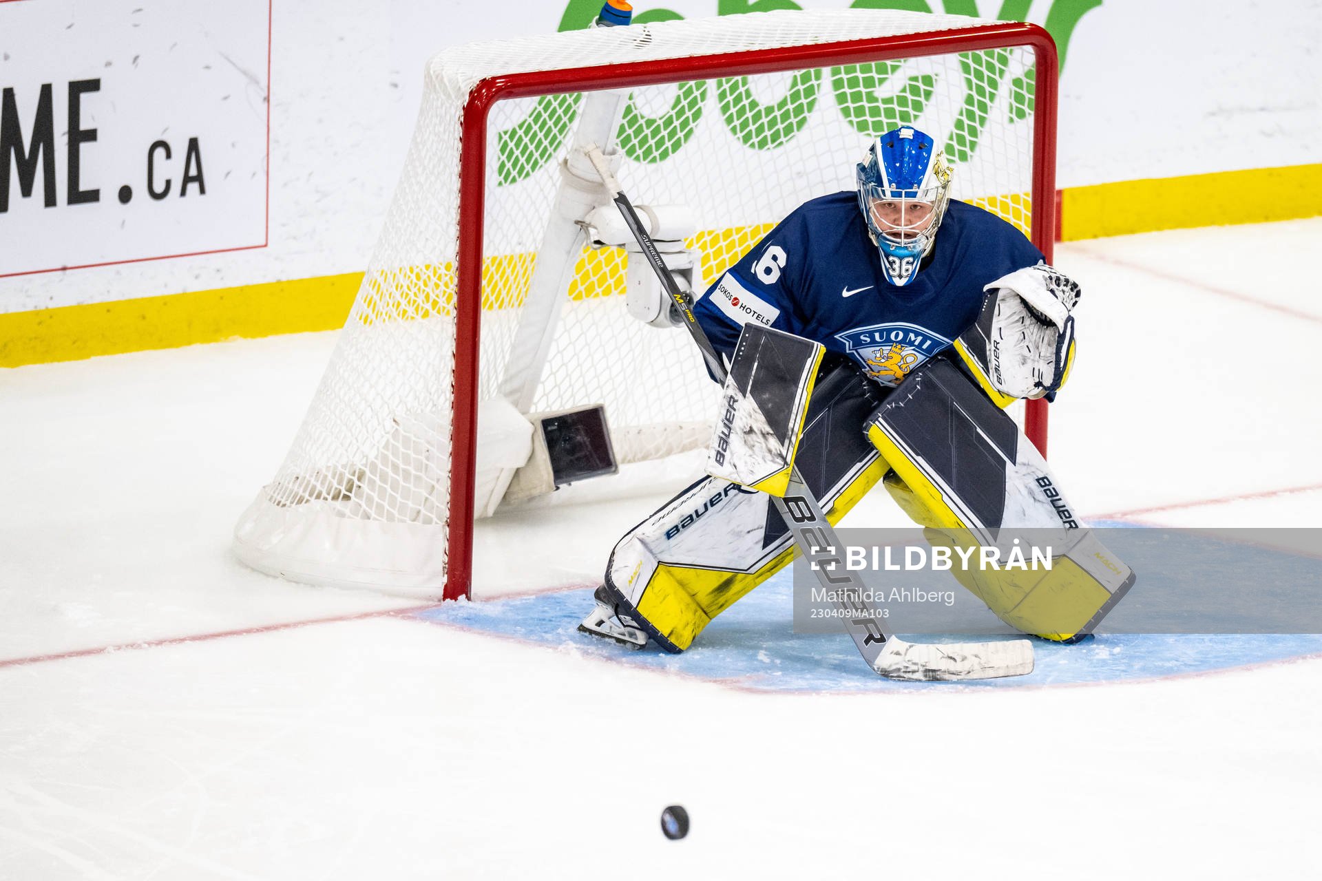 Goaltender Anni Keisala of Finland
