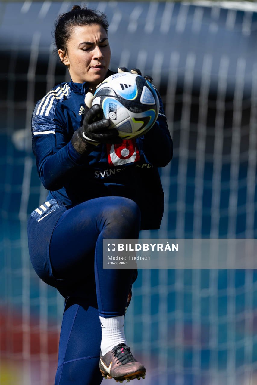 Goalkeeper Zecira Musovic of Sweden
