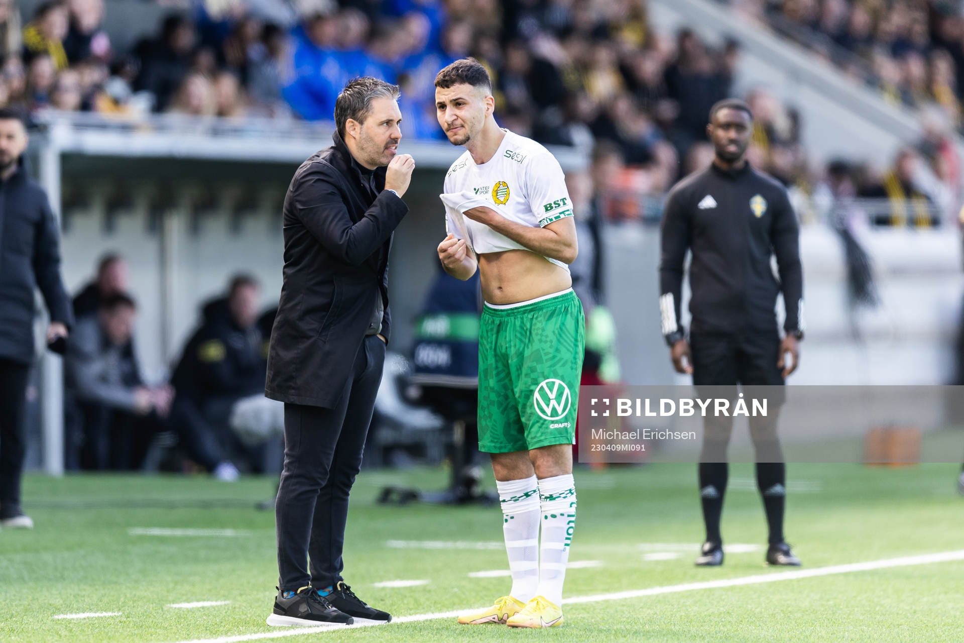 Hammarbys tränare Marti Cifuentes och Abdelrahman Saidi