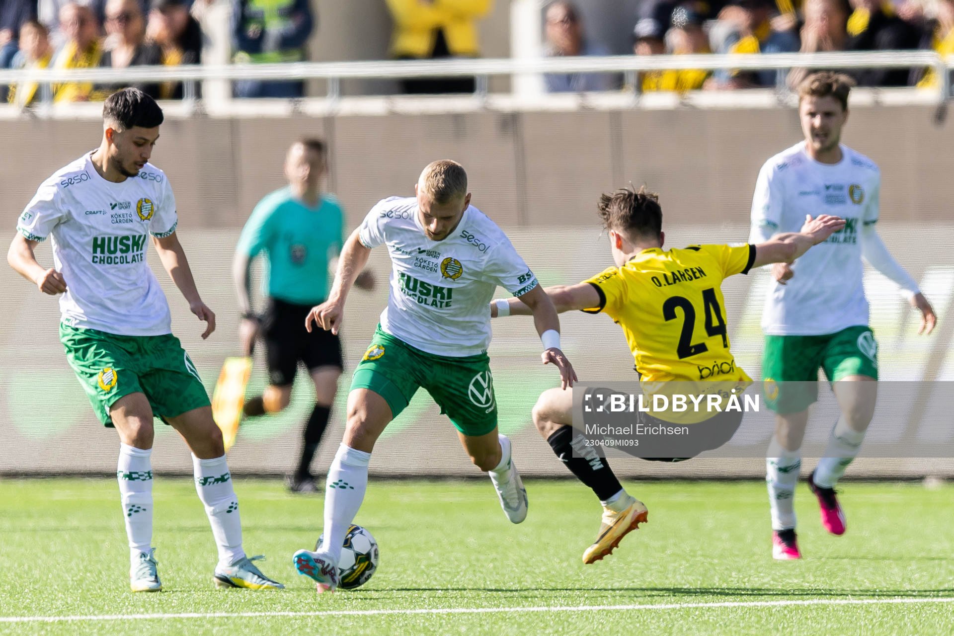 Hammarbys Simon Strand och Häckens Lars Olden Larsen