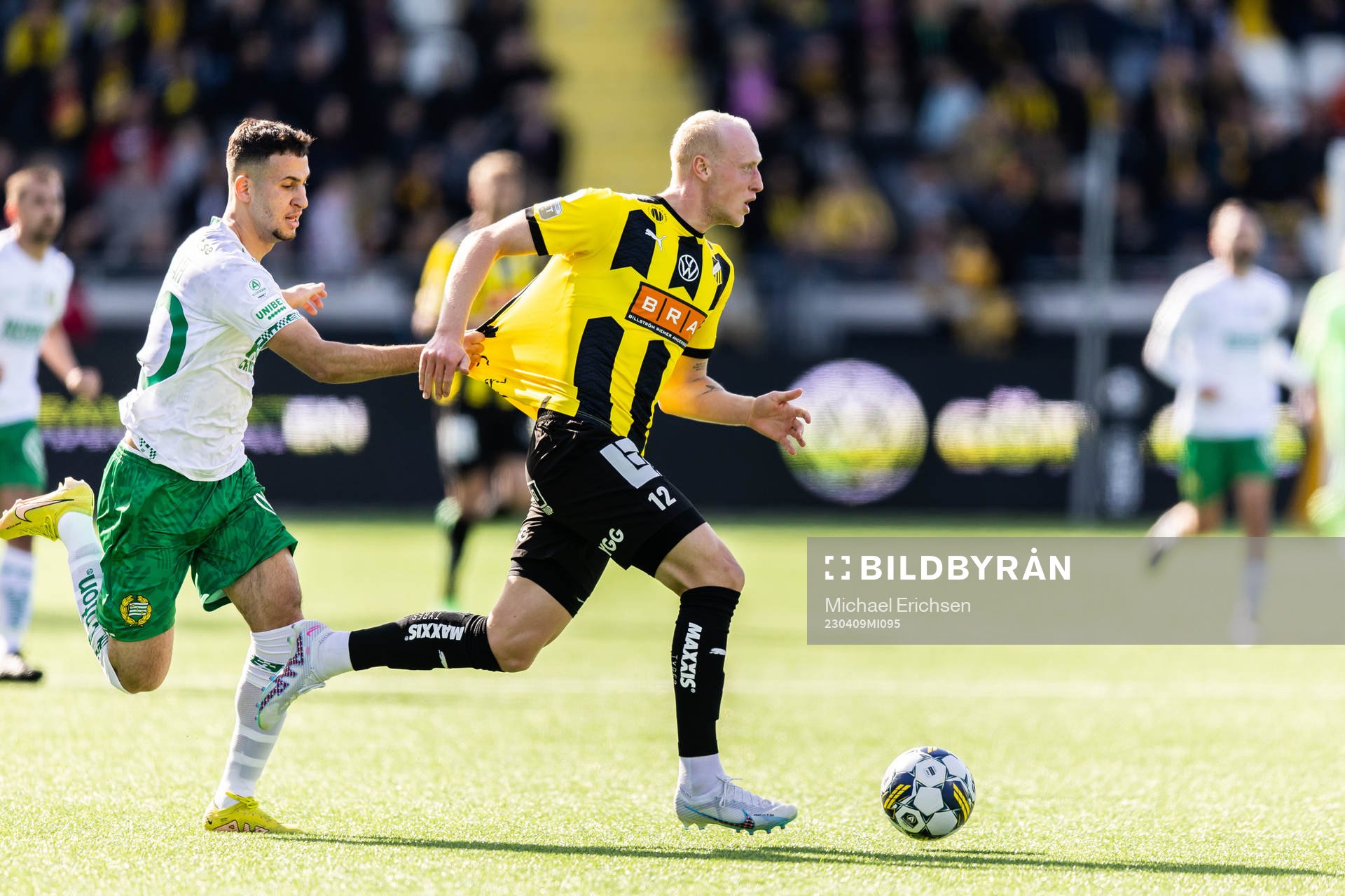Hammarbys Abdelrahman Saidi och Häckens Valgeir Fridriksson