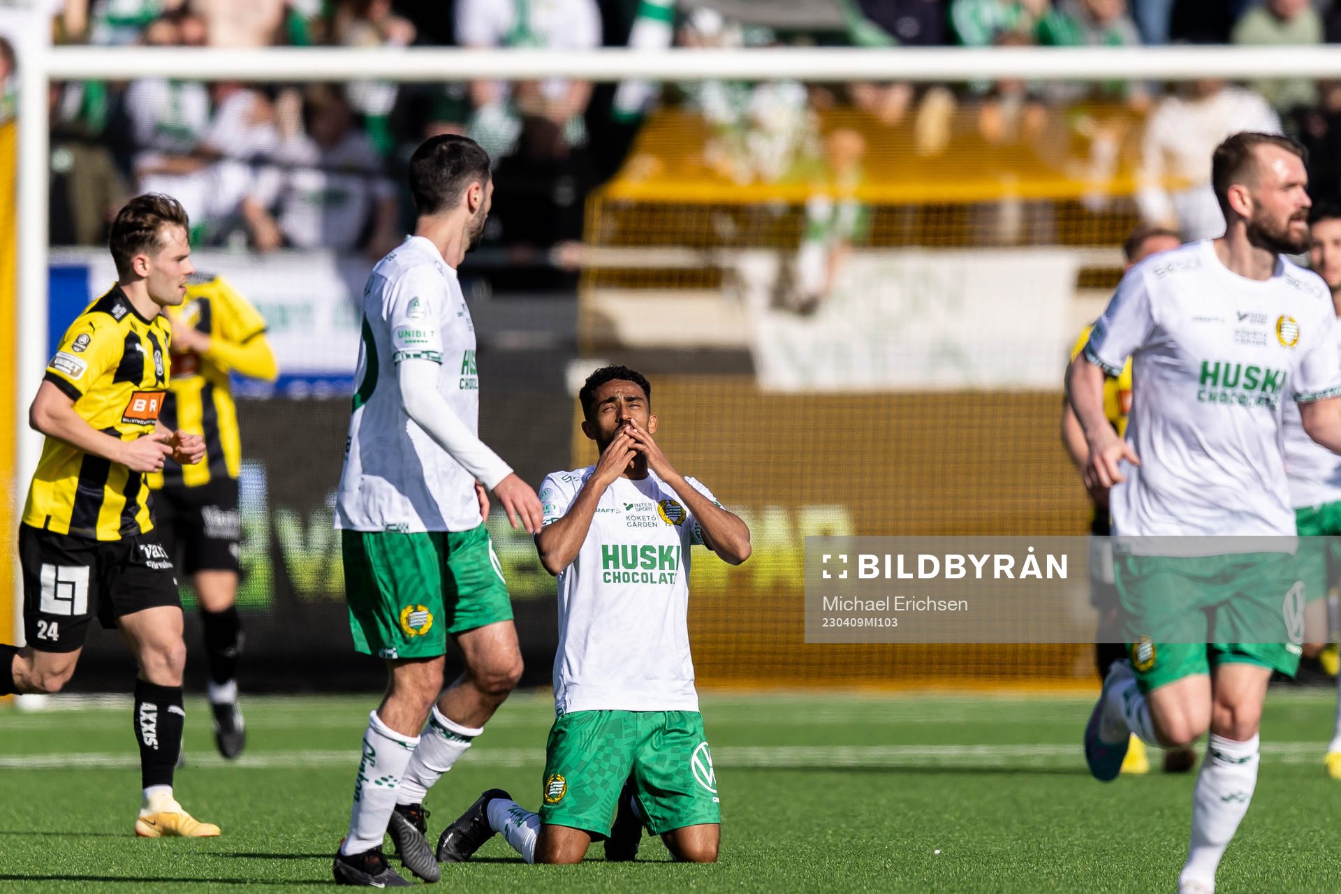 Hammarbys Tesfaldet Tekie jublar