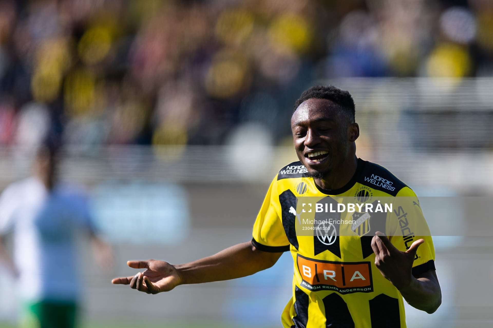 Häckens Benie Adama Traore jublar