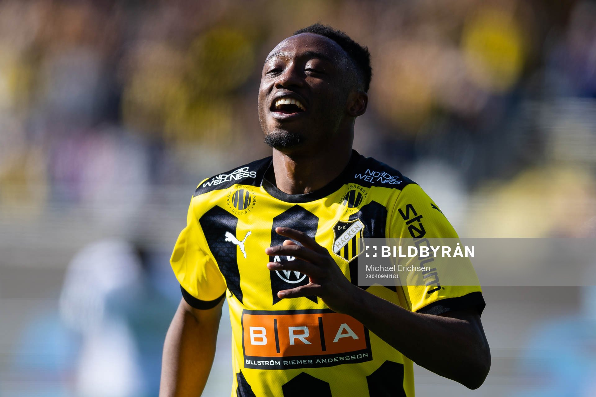 Häckens Benie Adama Traore jublar