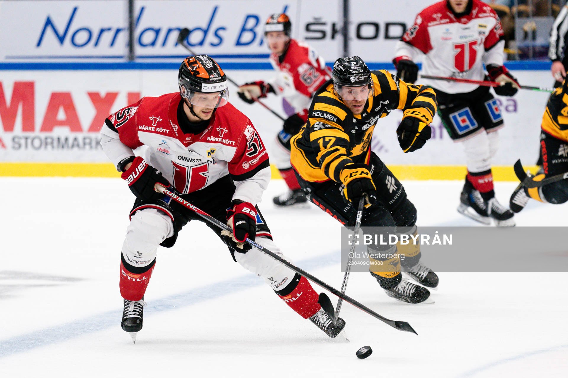 Örebros Kristian Näkyvä och Skellefteås Pär Lindholm