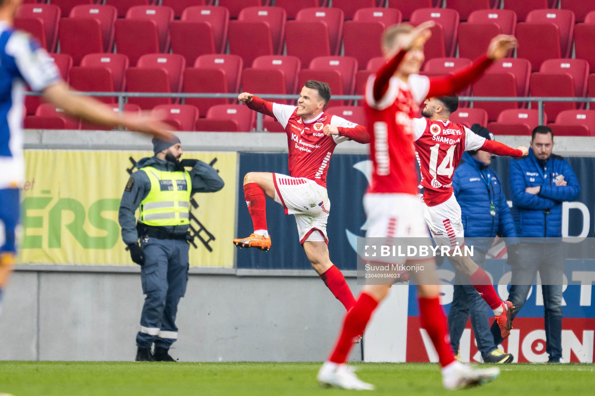 Kalmars Simon Skrabb jublar